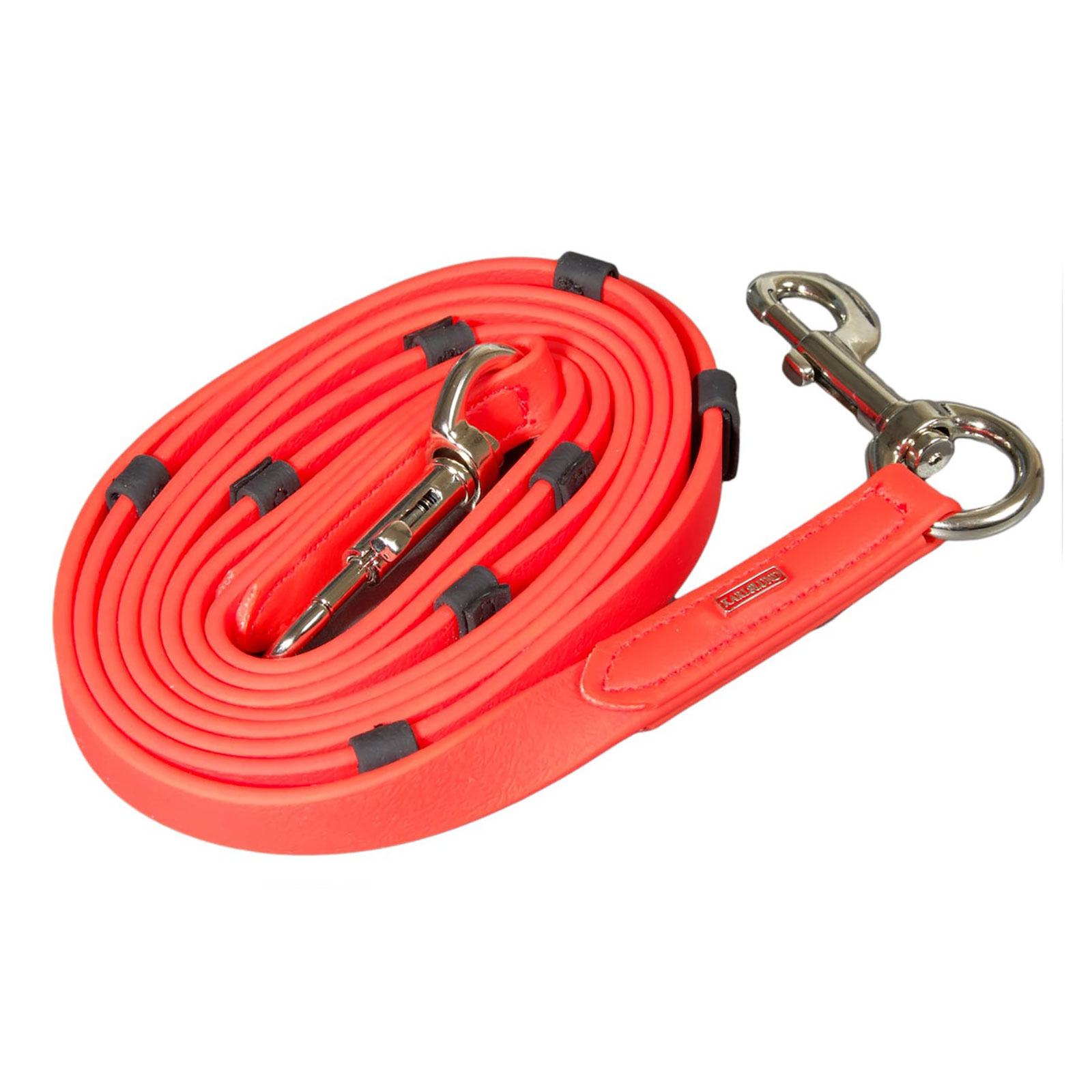 Red/Chrome Riendas Karlslund SuperStrap con topes