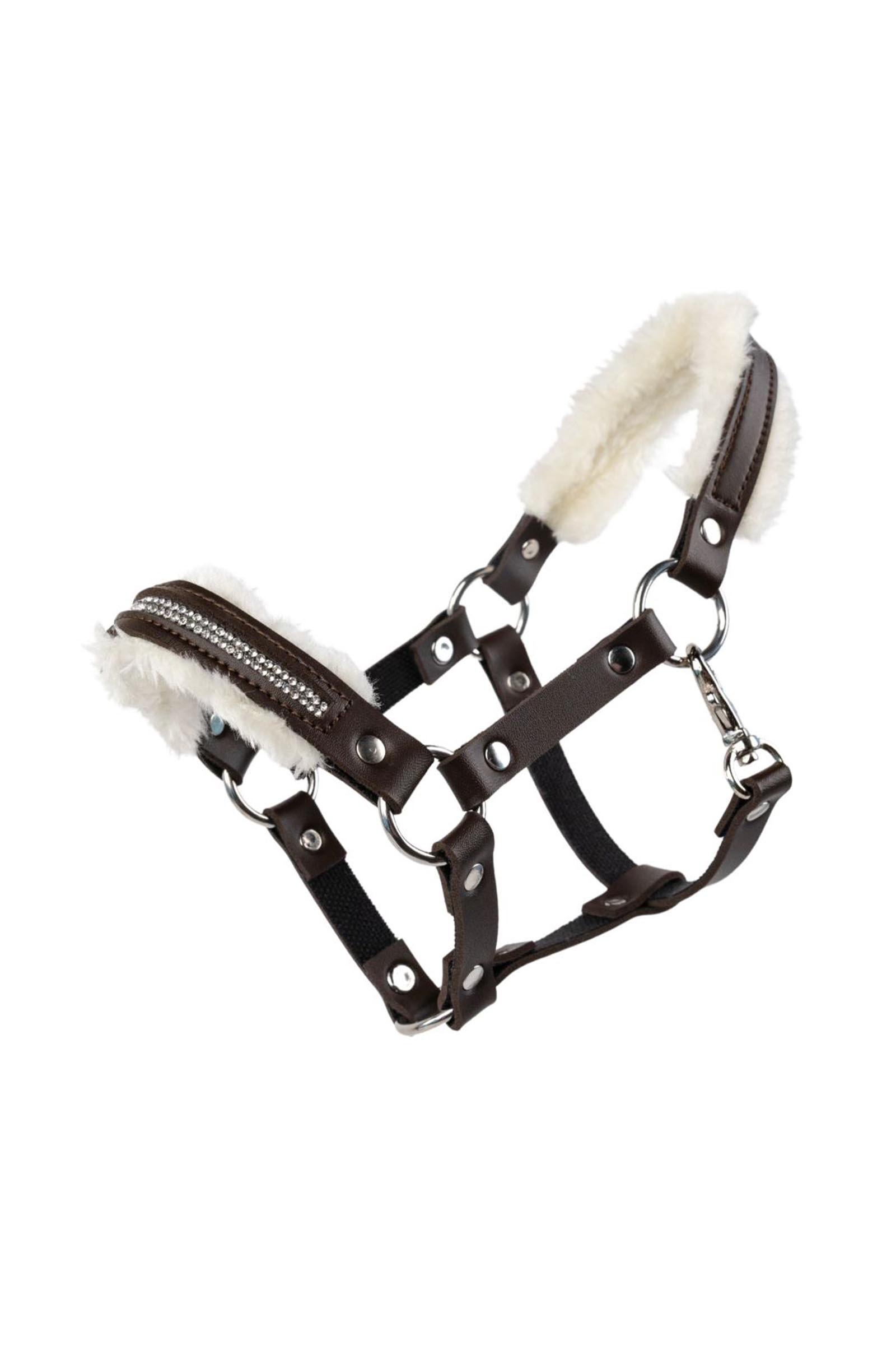 Brown My Hobby Horse cabezada con peluche y piedras