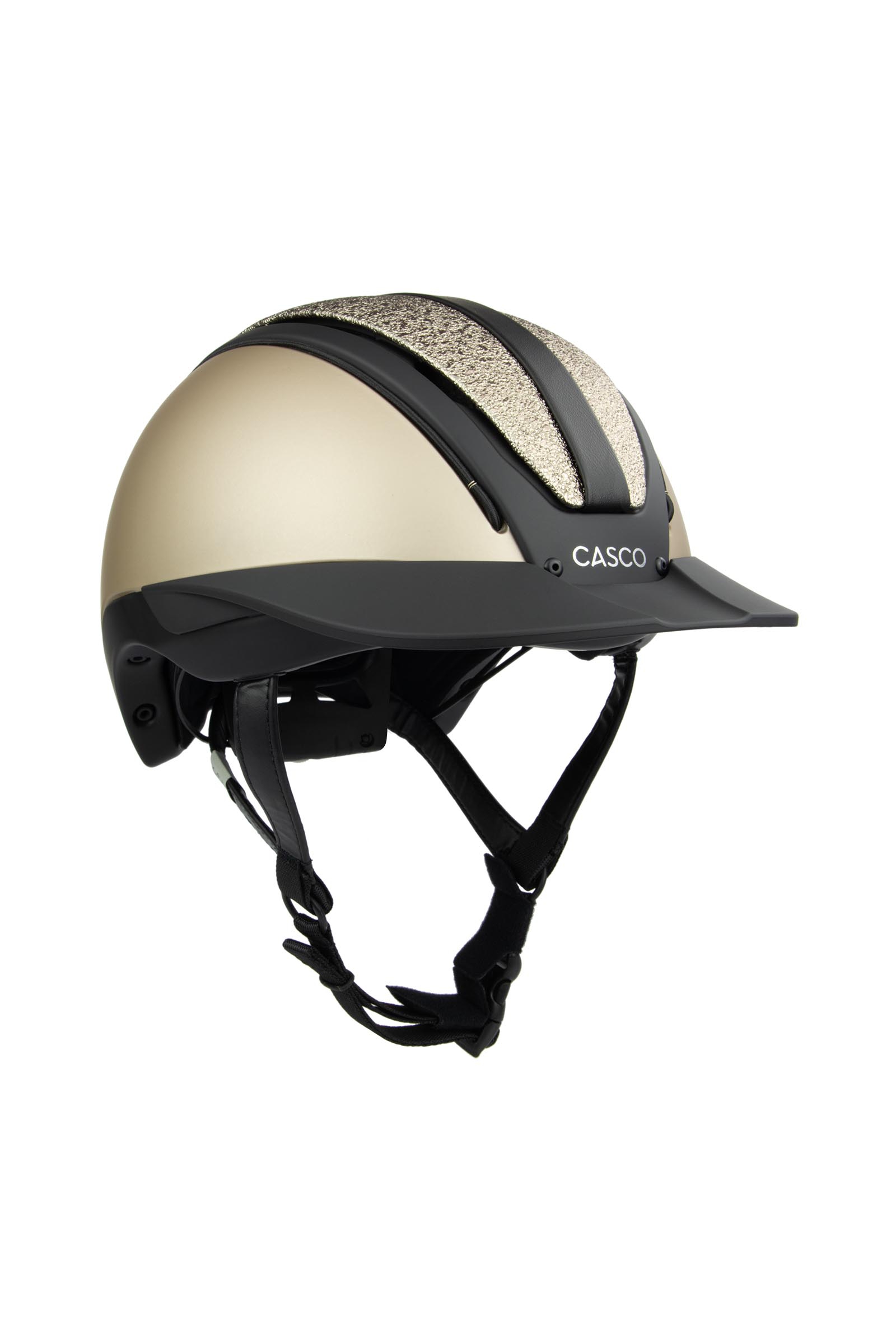 Beige Black Glitter Casco Duell ONE casco de equitaci&oacute;n
