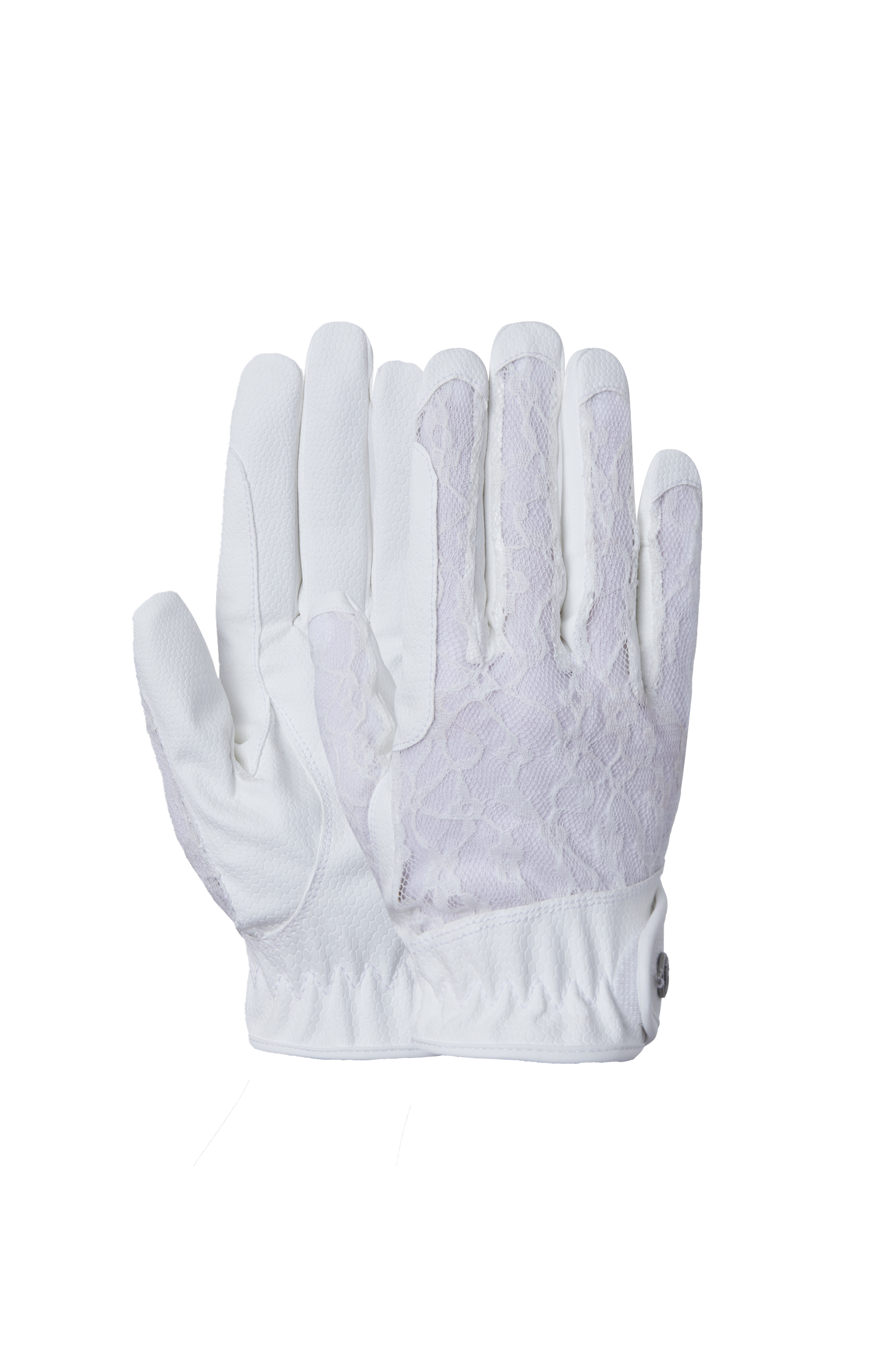 WH/AB Guantes de Equitación con Encaje para Mujer B Vertigo