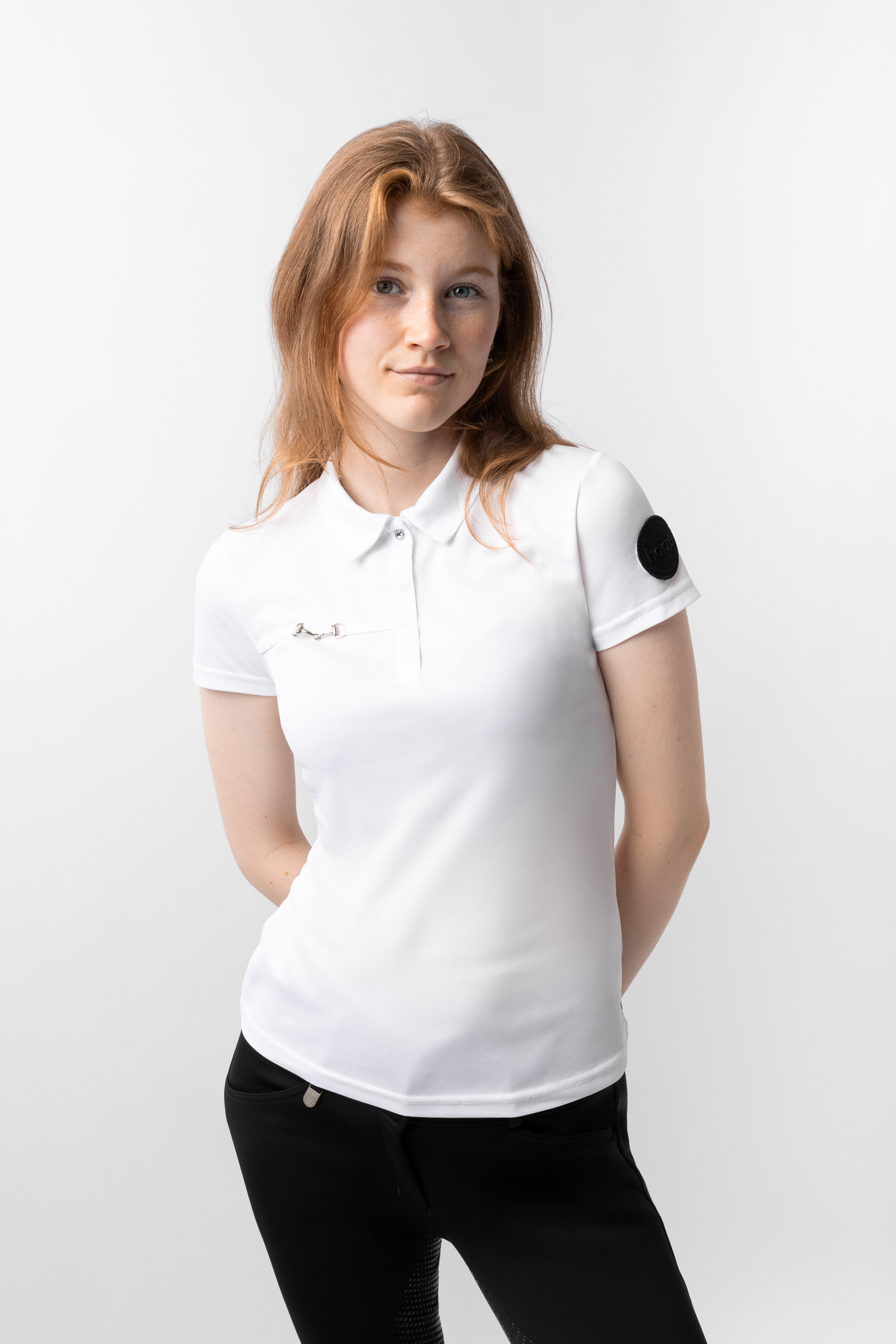 Camiseta Polo de Manga Corta Funcional para Mujer Horze Denise