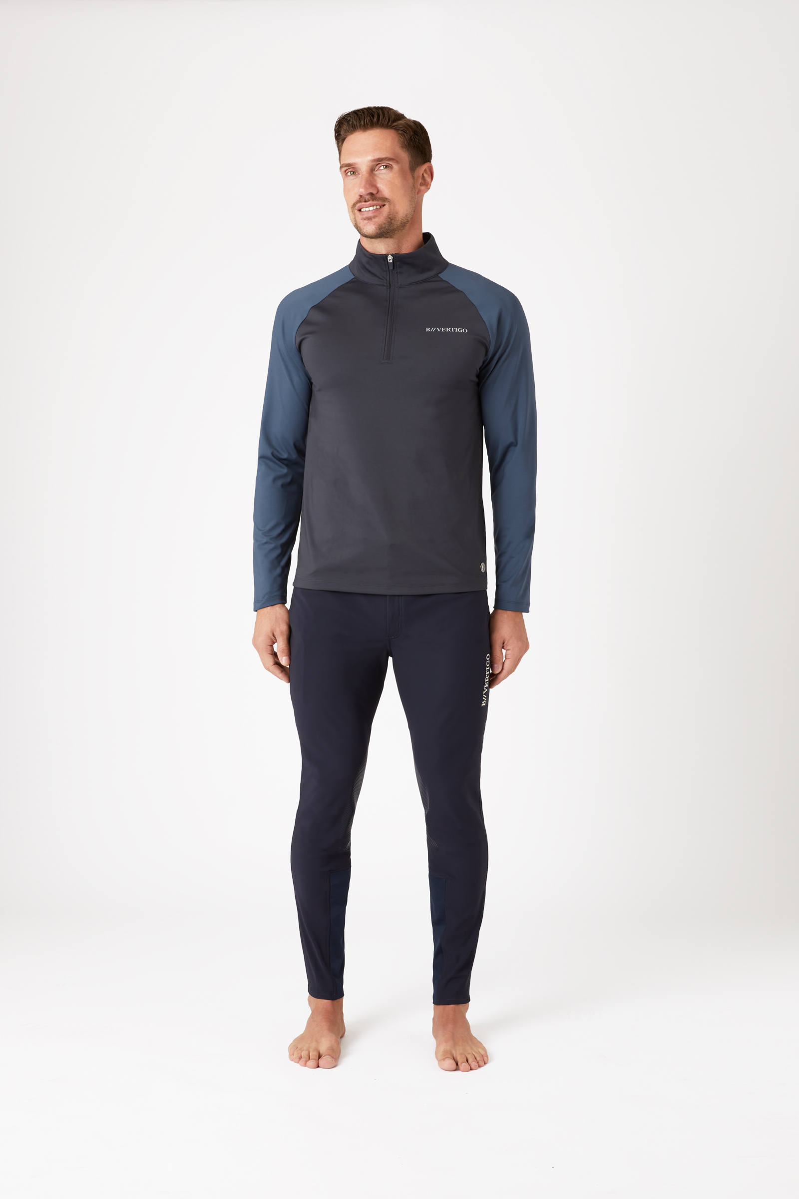 Camisa de Entrenamiento con Cremallera para Hombre B Vertigo Edmund