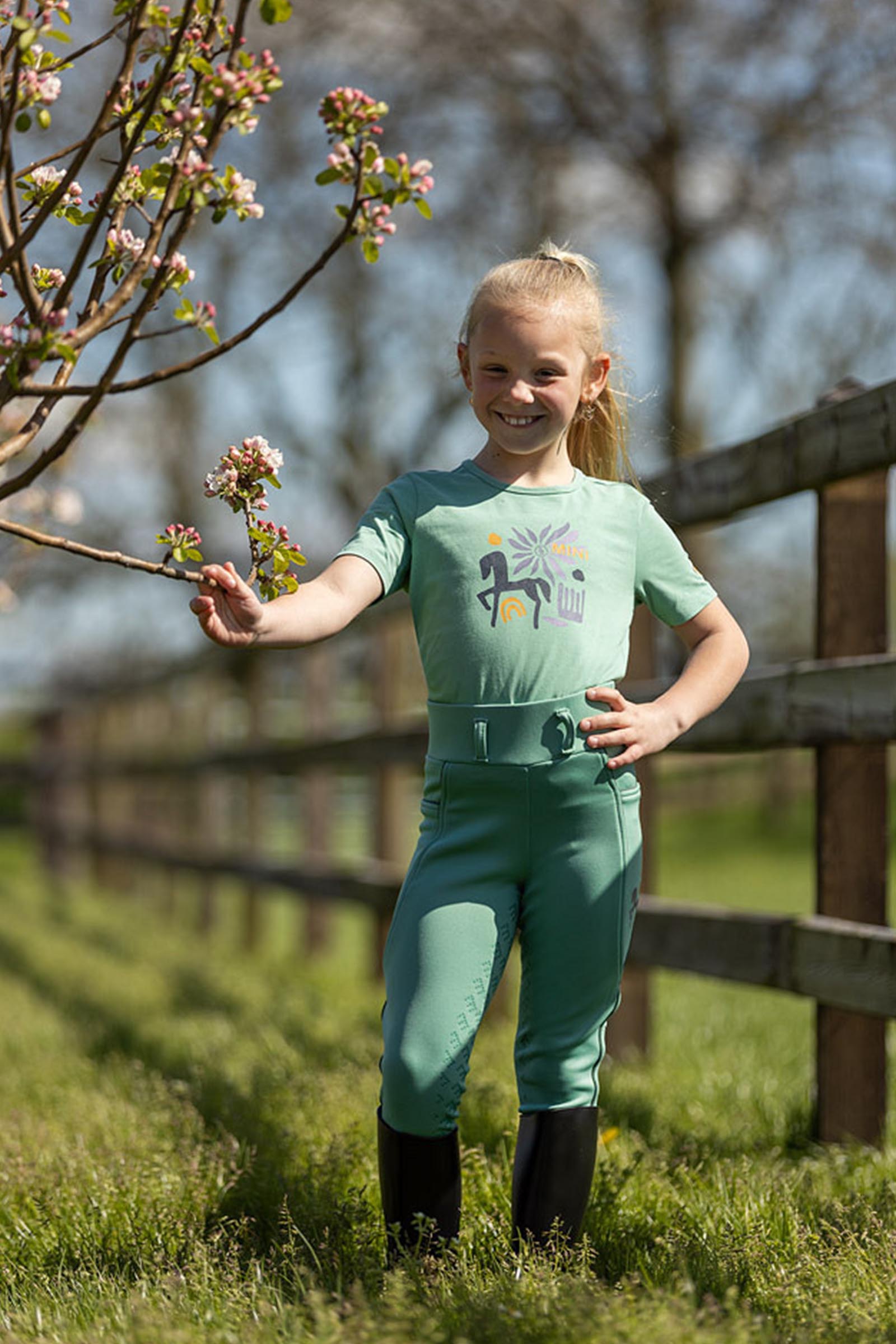 BR Mini Kids riding treggings con asiento de silicona