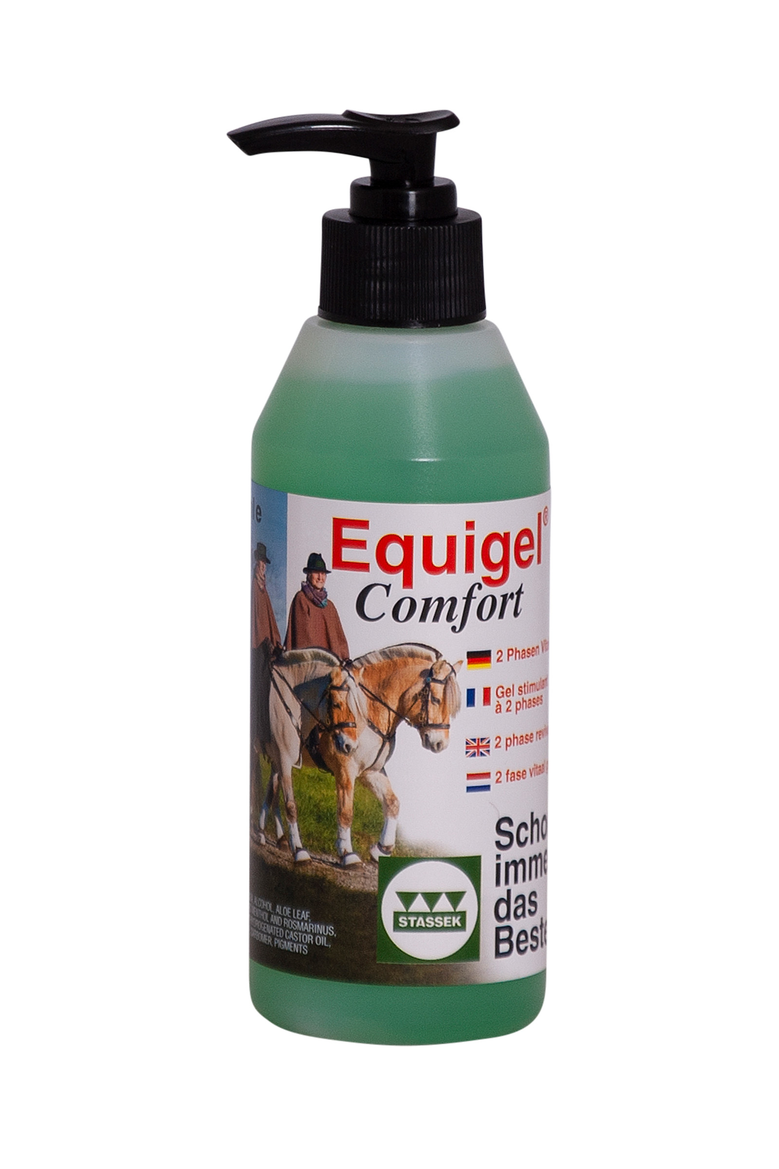 Stassek Equigel Comfort Refrescante y Calmante con Aloe Vera, 250 ml
