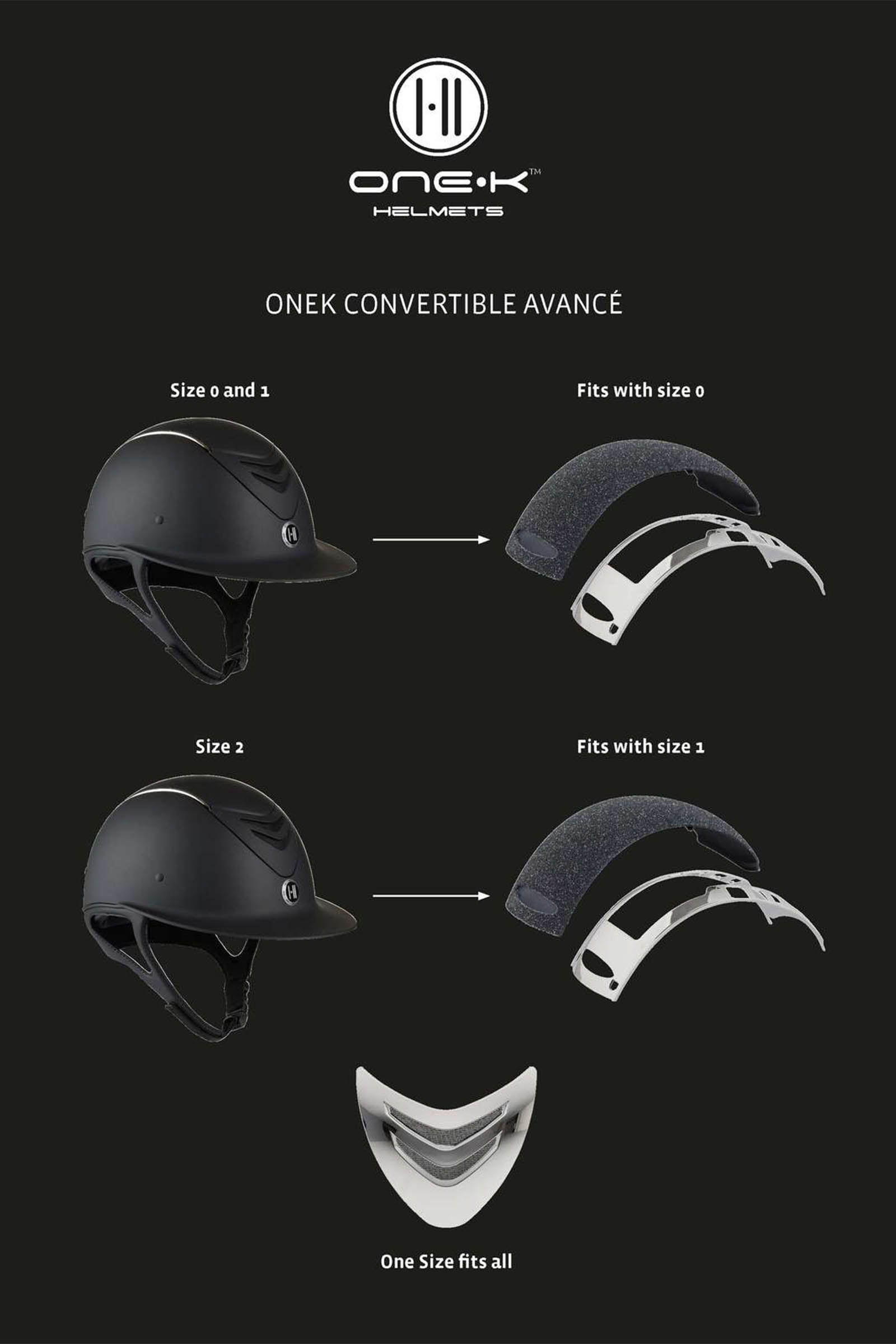 Casco de Equitaci&oacute;n Brillo Convertible OneK Avance