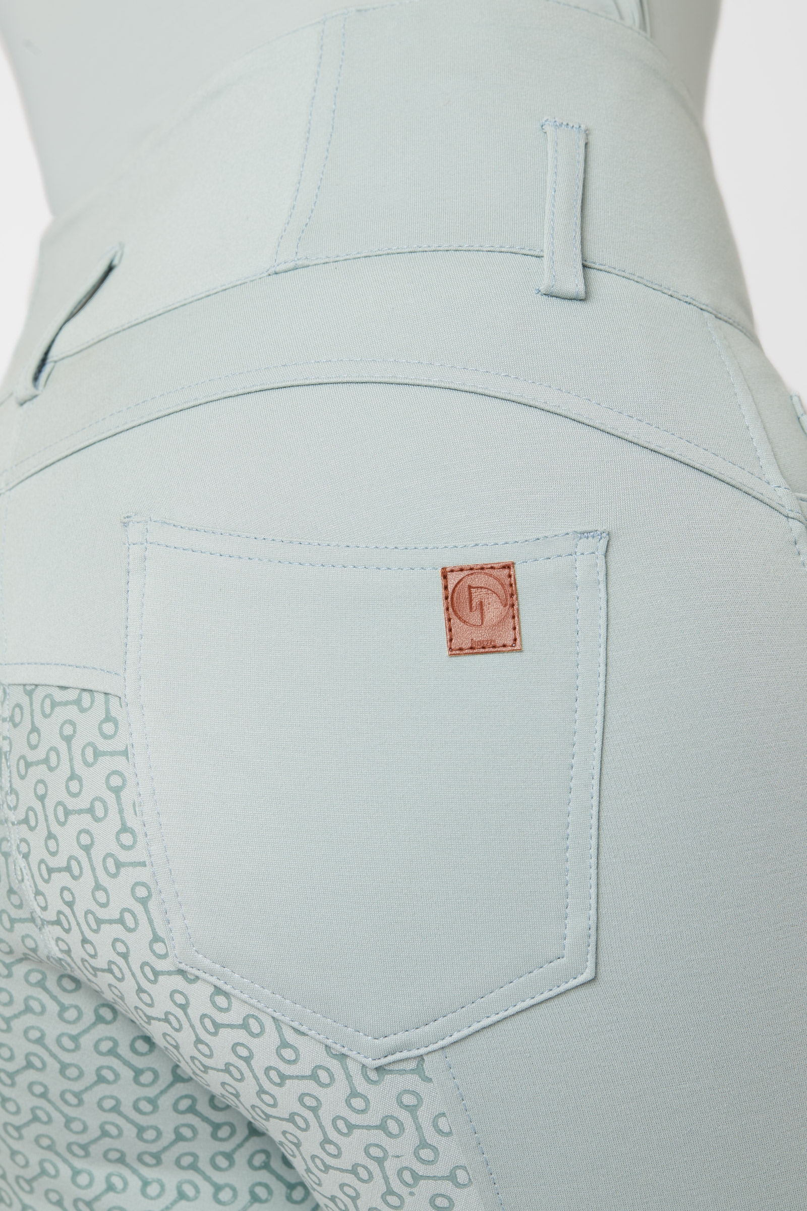 Pantalones de Montar con Cintura Alta de Asiento Completo de Silicona para Mujer Horze Tara