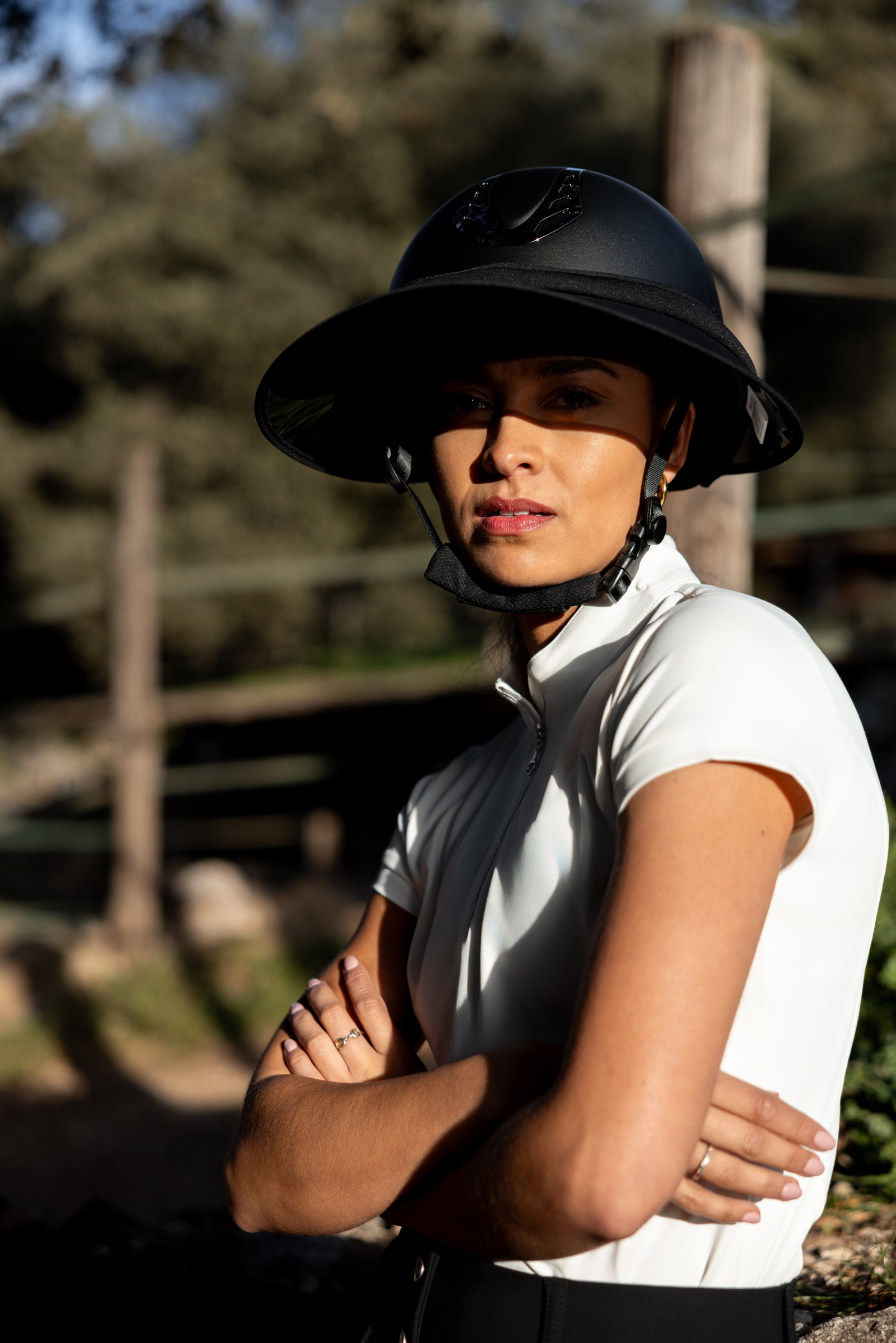 Horze visera solar para casco de equitación  