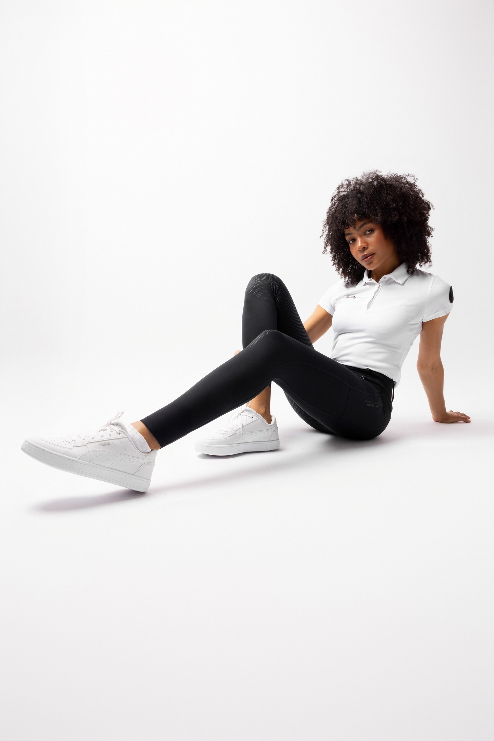 Horze Sophia mallas de equitación con asiento completo para mujer  