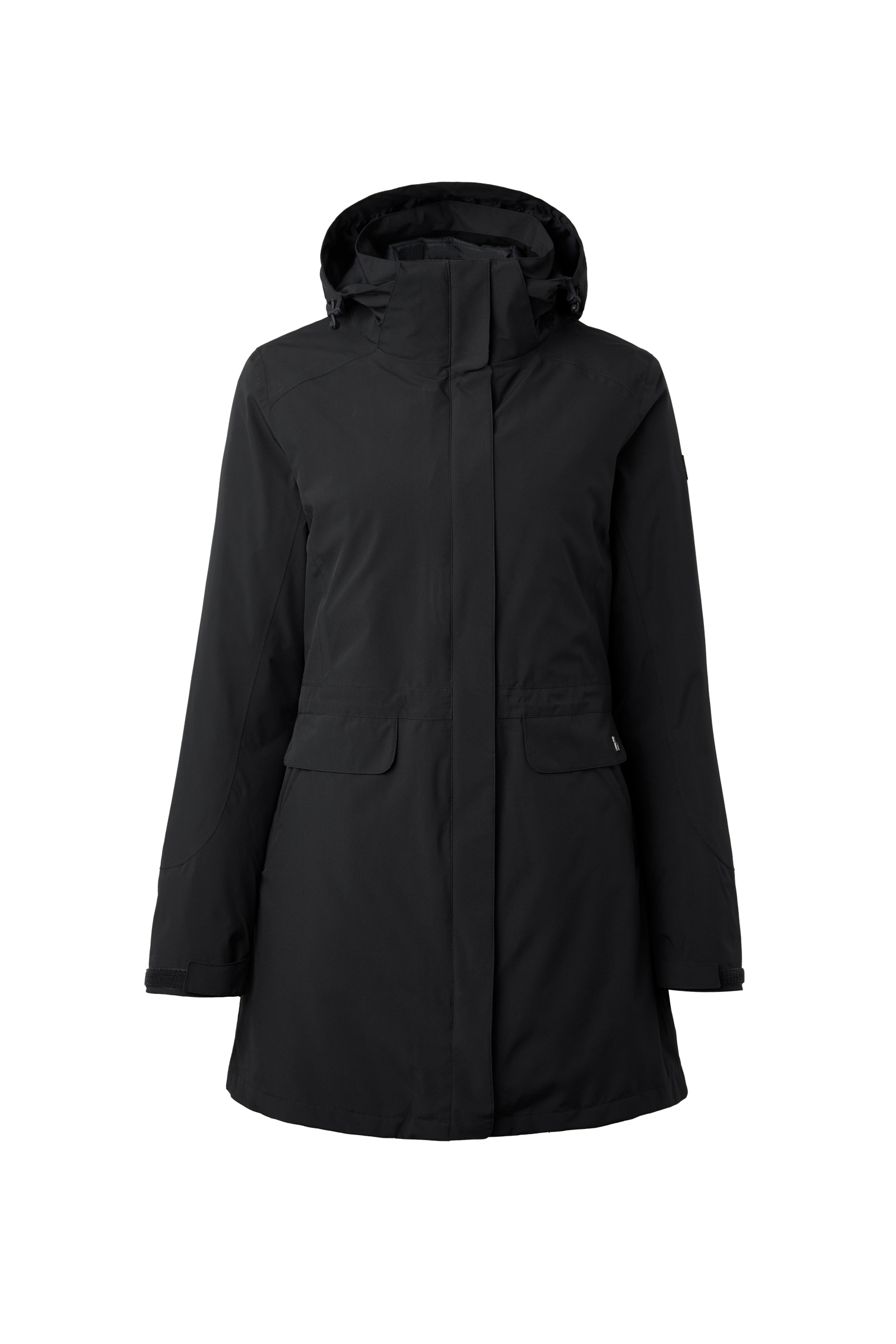 Black Chaqueta Parka Acolchada 3-en-1 para Mujer Horze Isabella