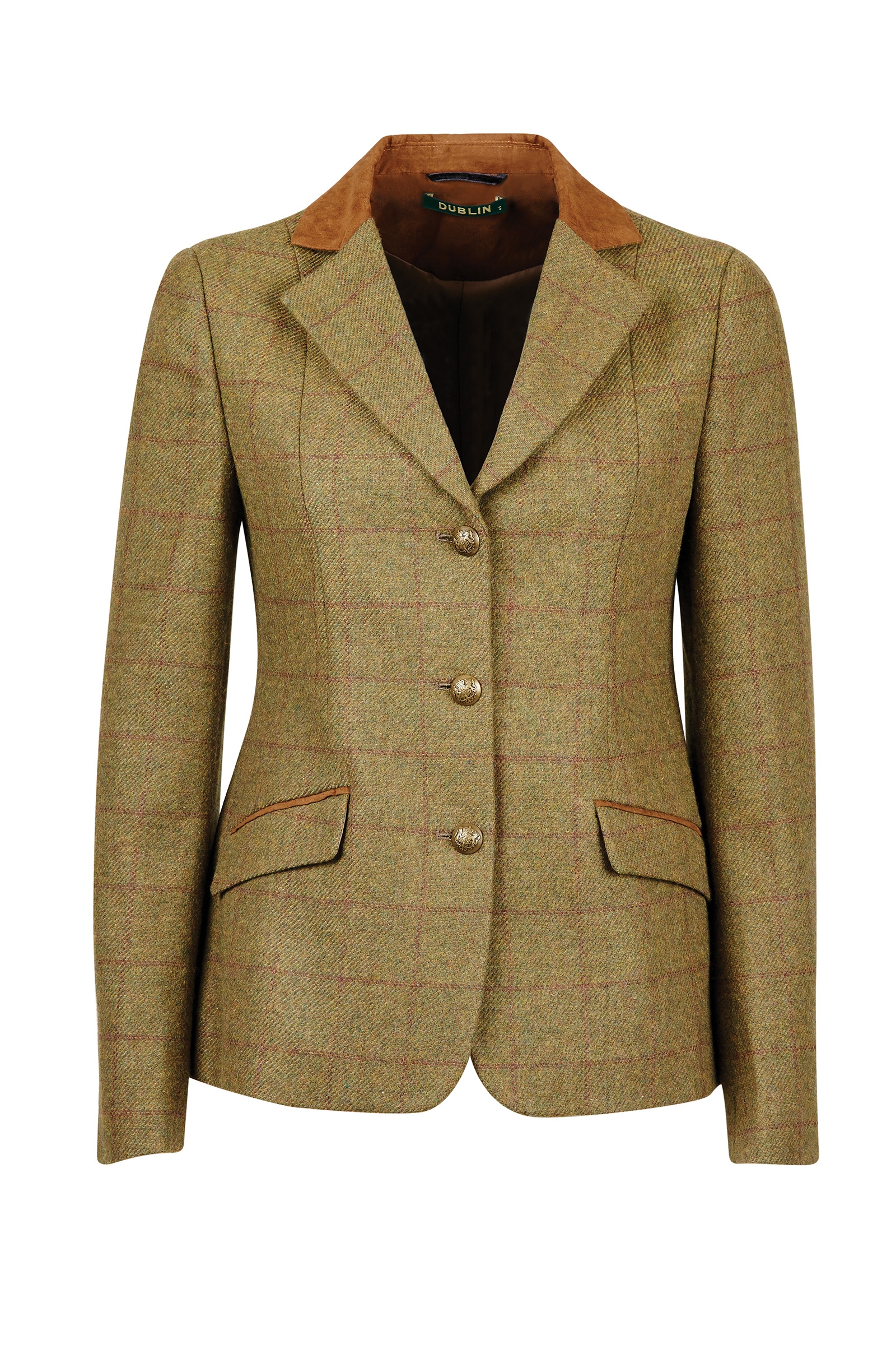 Chaqueta a medida con cuello de gamuza de tweed para ni&ntilde;os de Dublin Albany