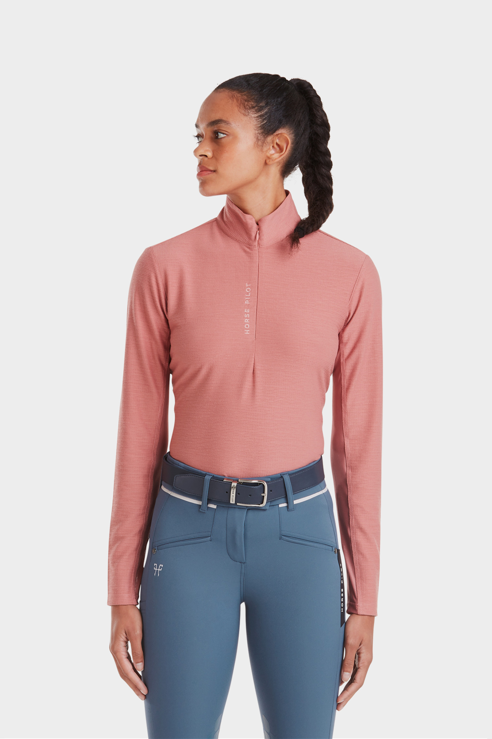 Brick Dust Horse Pilot Suntech Camisa de mujer