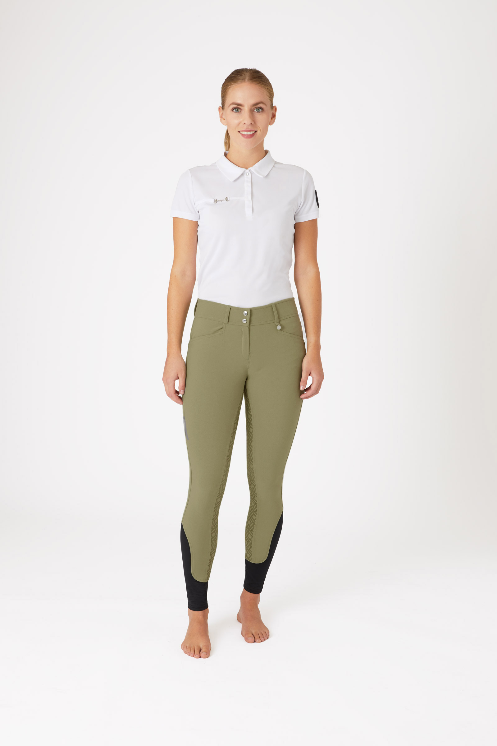 Pantalones de Montar con Cintura Alta y Agarre Completo de Silicona para Mujer Horze