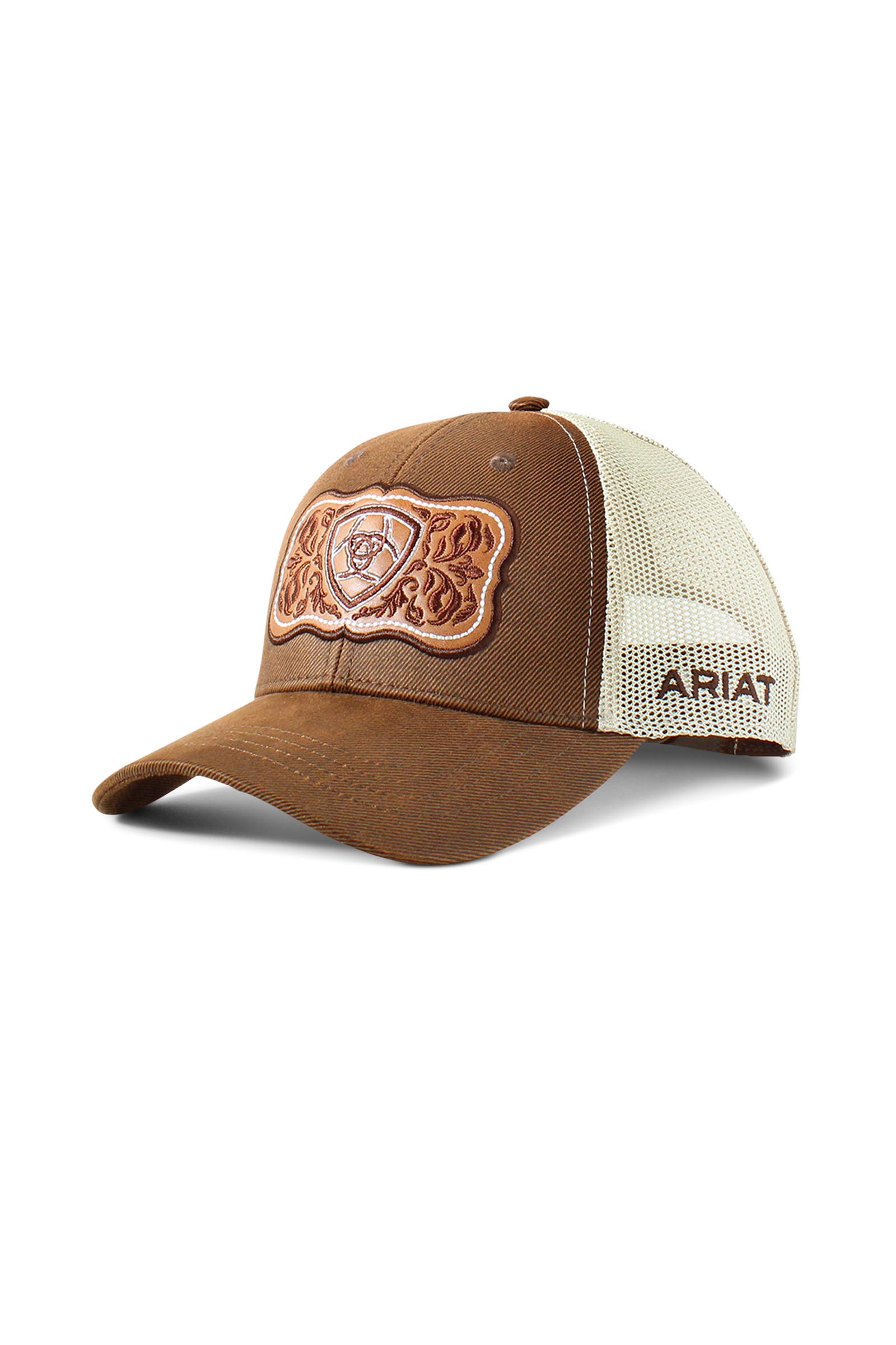 Ariat Floral Leather Patch Gorra para mujer