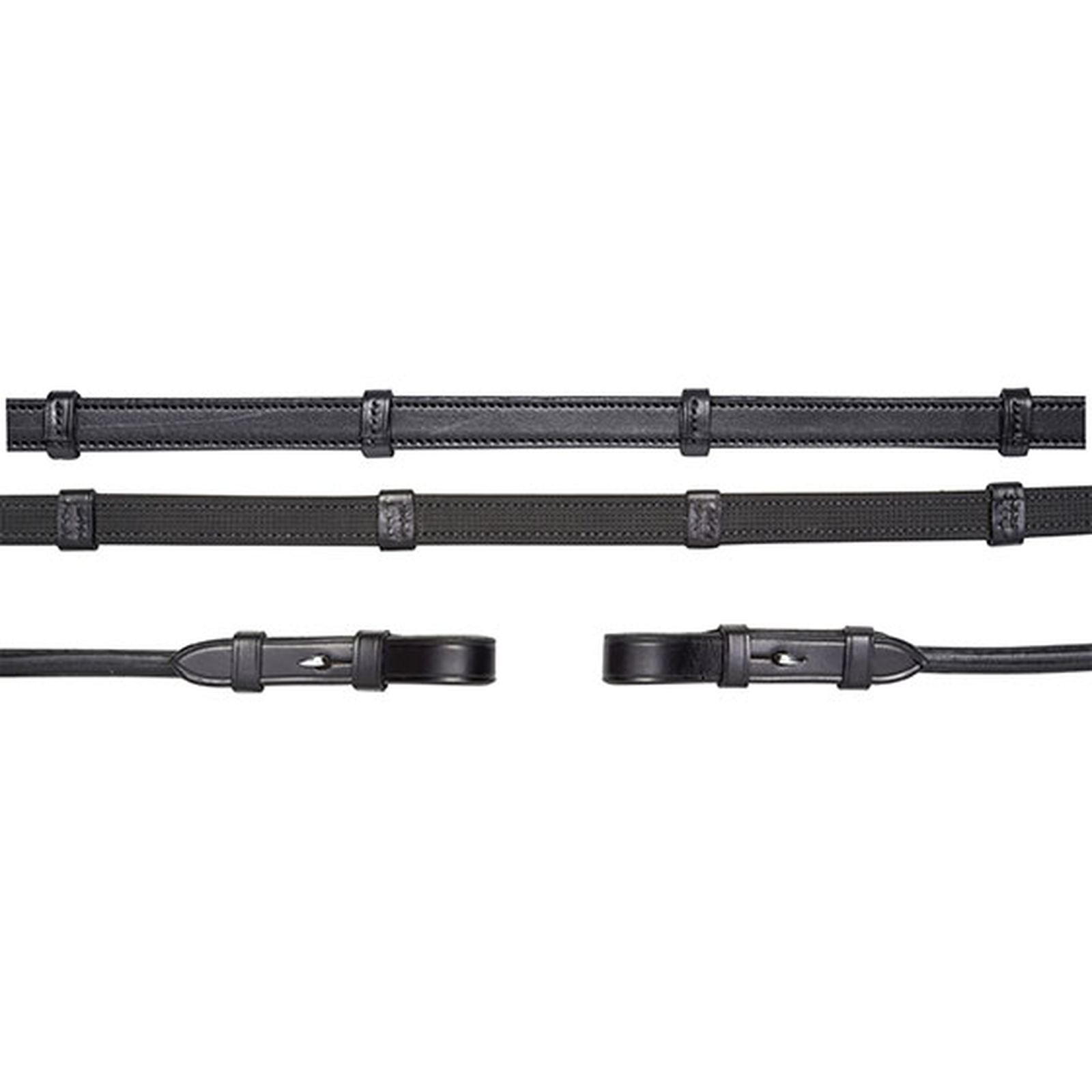 Riendas Schockemöhle Sports,redondas,cuero/caucho, Riendas bridadas redondas cosidas