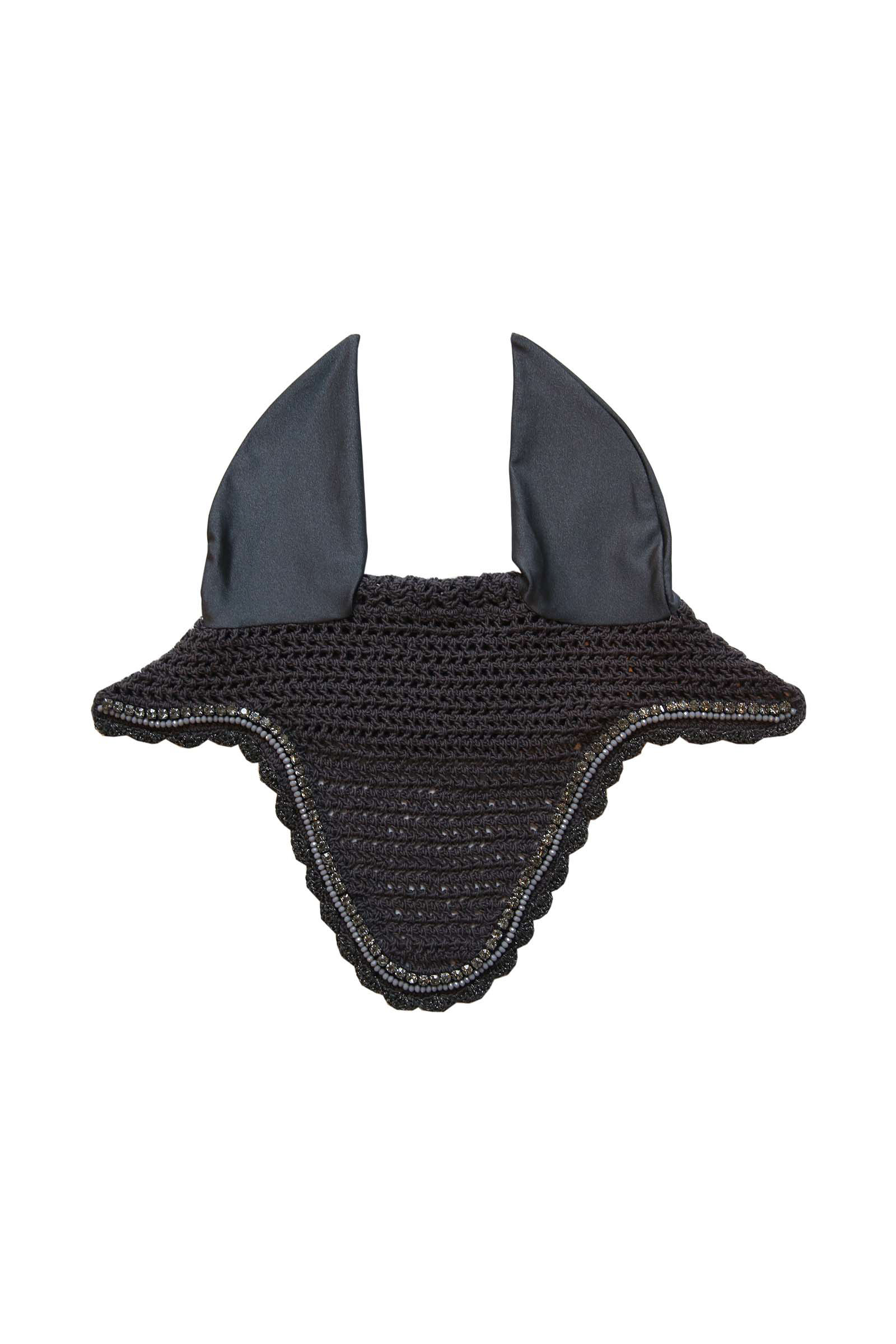 Grey Kentucky Horsewear Fly Veil Piedra larga y perla