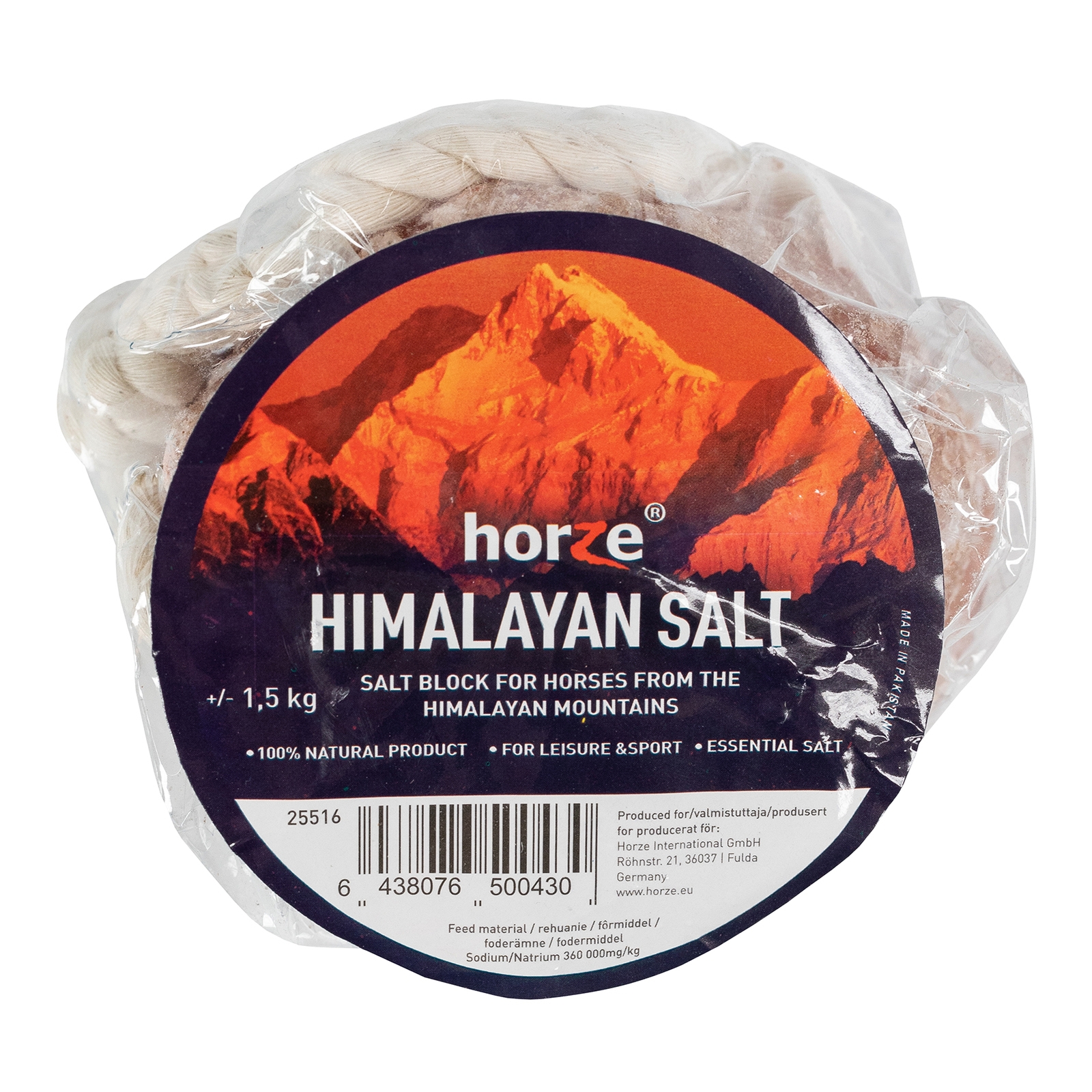 Piedra de sal para lamer, 1,5 kg