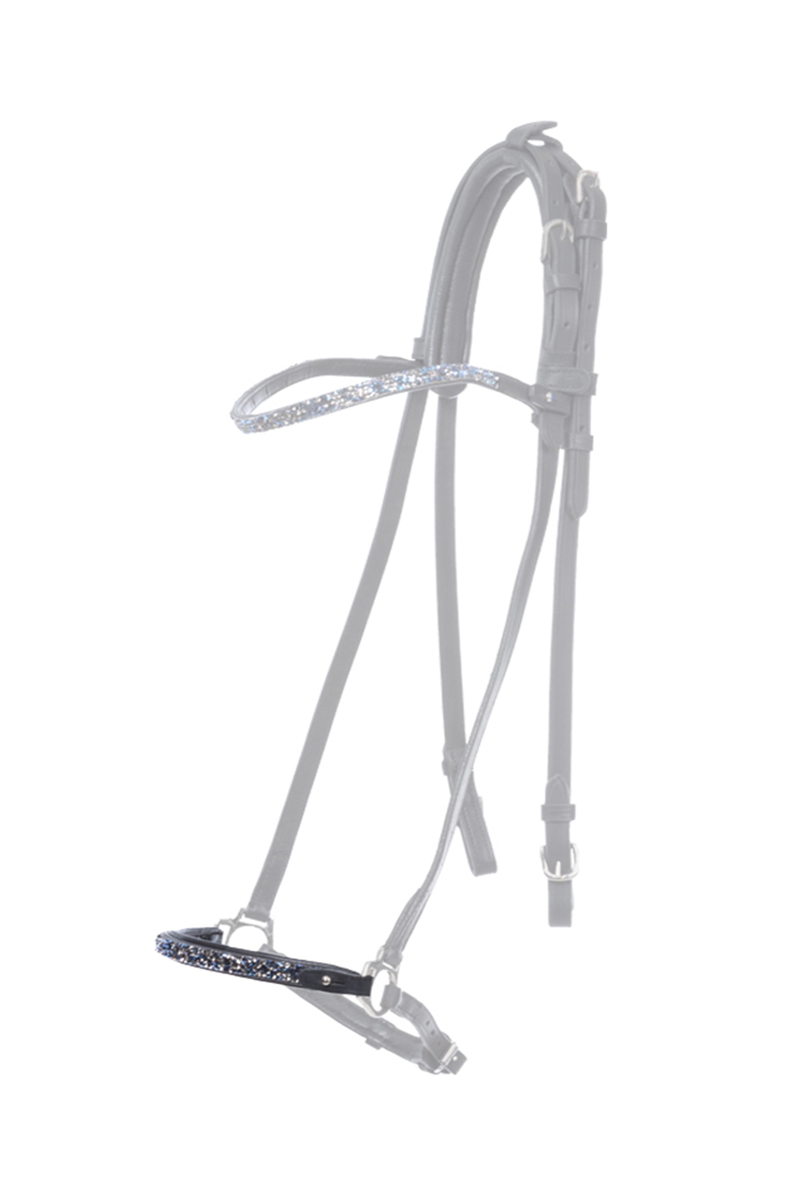 Muserola ca&iacute;da Kavalkade Bl&aacute;r para brida islandesa Kjartan