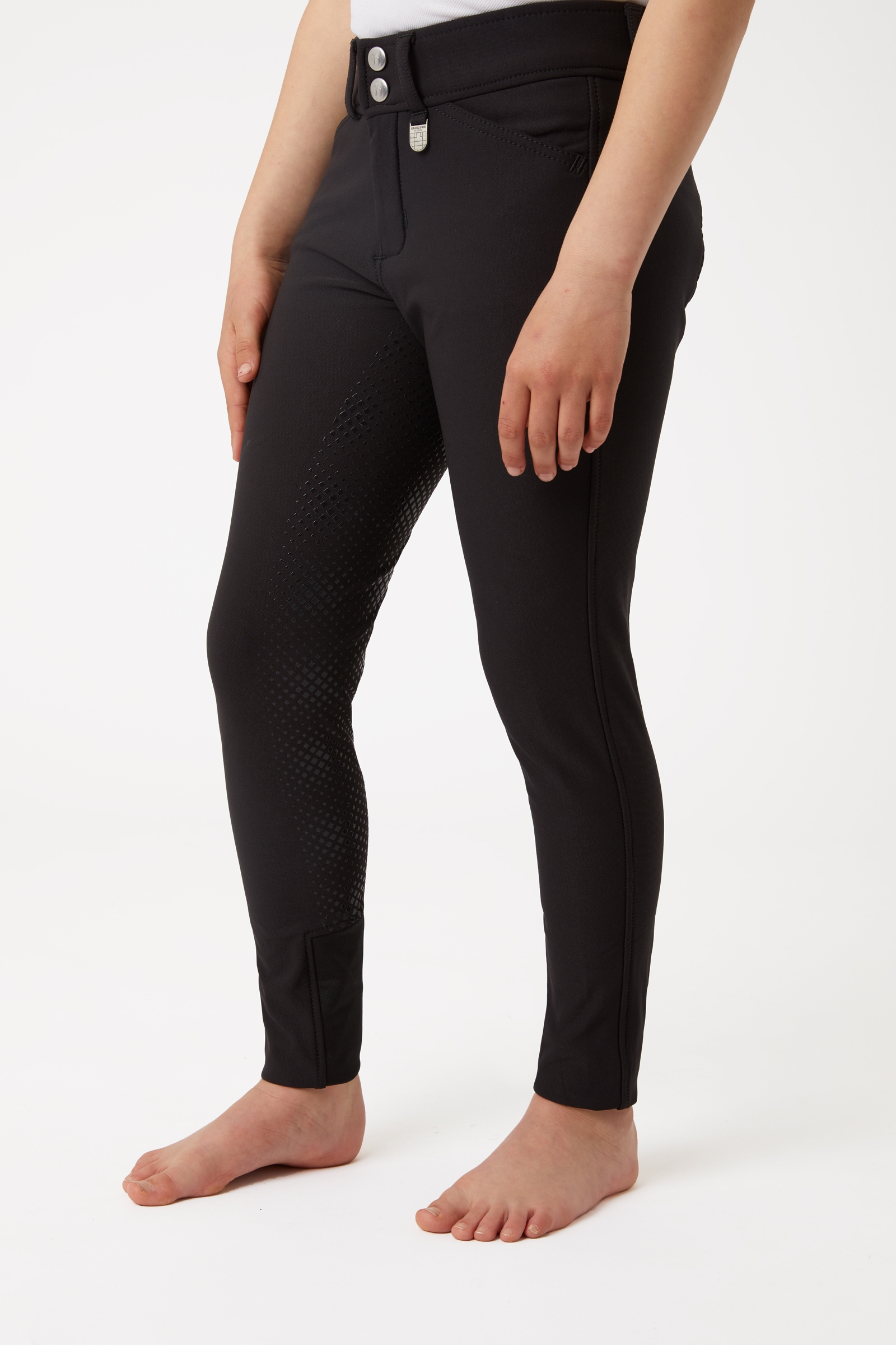 Horze Grand Prix pantalones de equitaci&oacute;n para ni&ntilde;os con asiento completo de silicona