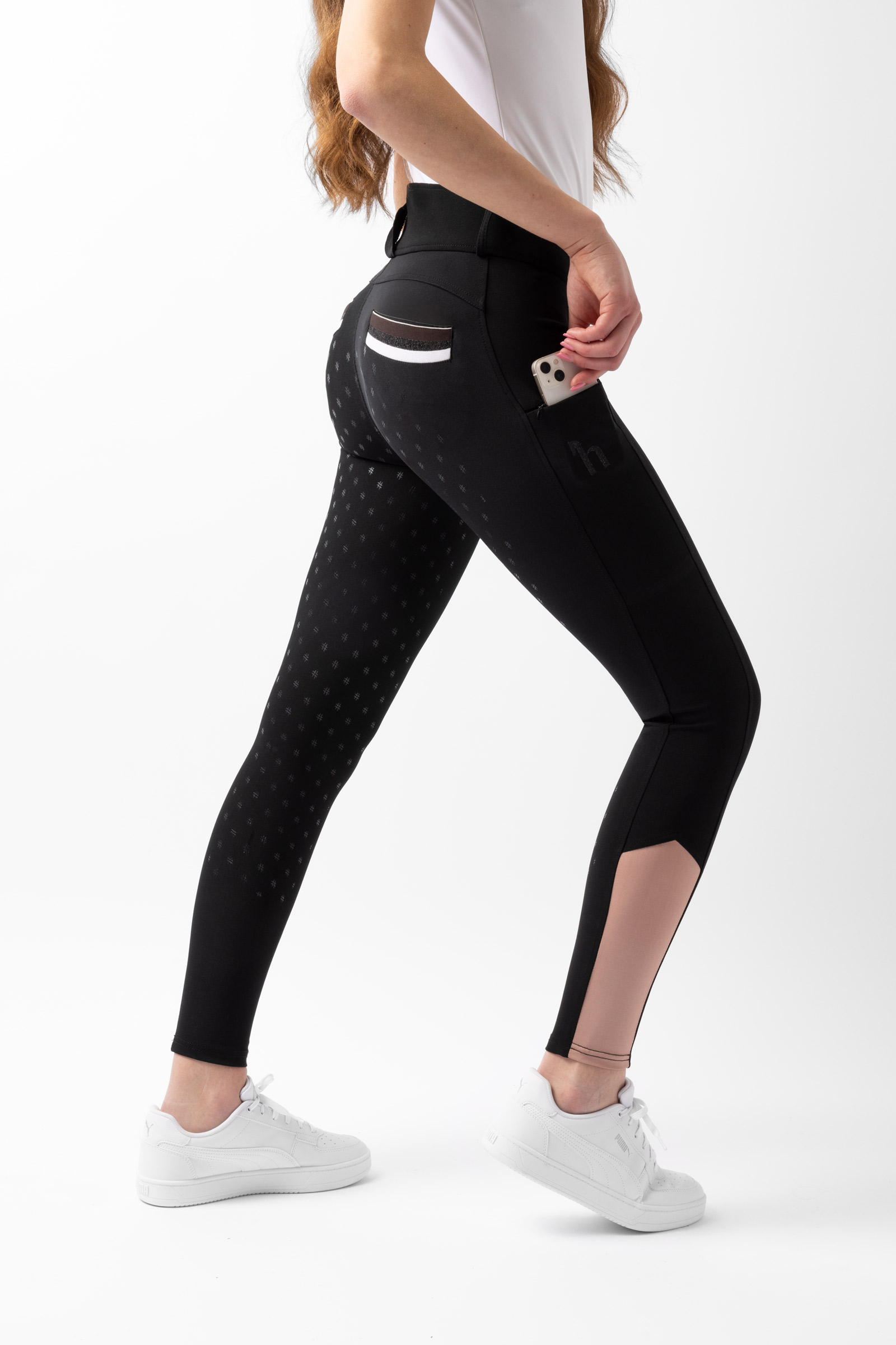 Pantalones de Montar con Cintura Alta para Mujer Horze Young Rider Alena