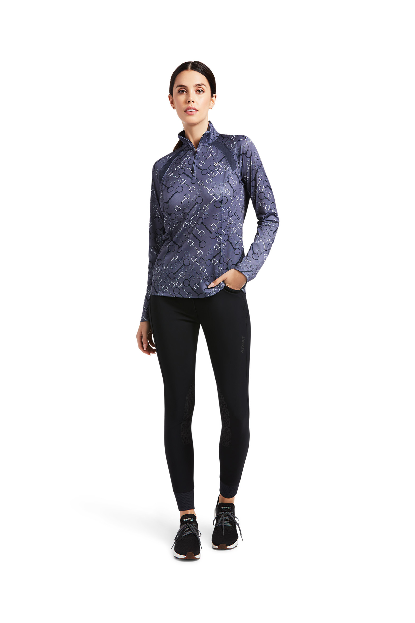Camisa Capa Base 1/4 Cremallera para Mujer Ariat Sunstopper 2.0