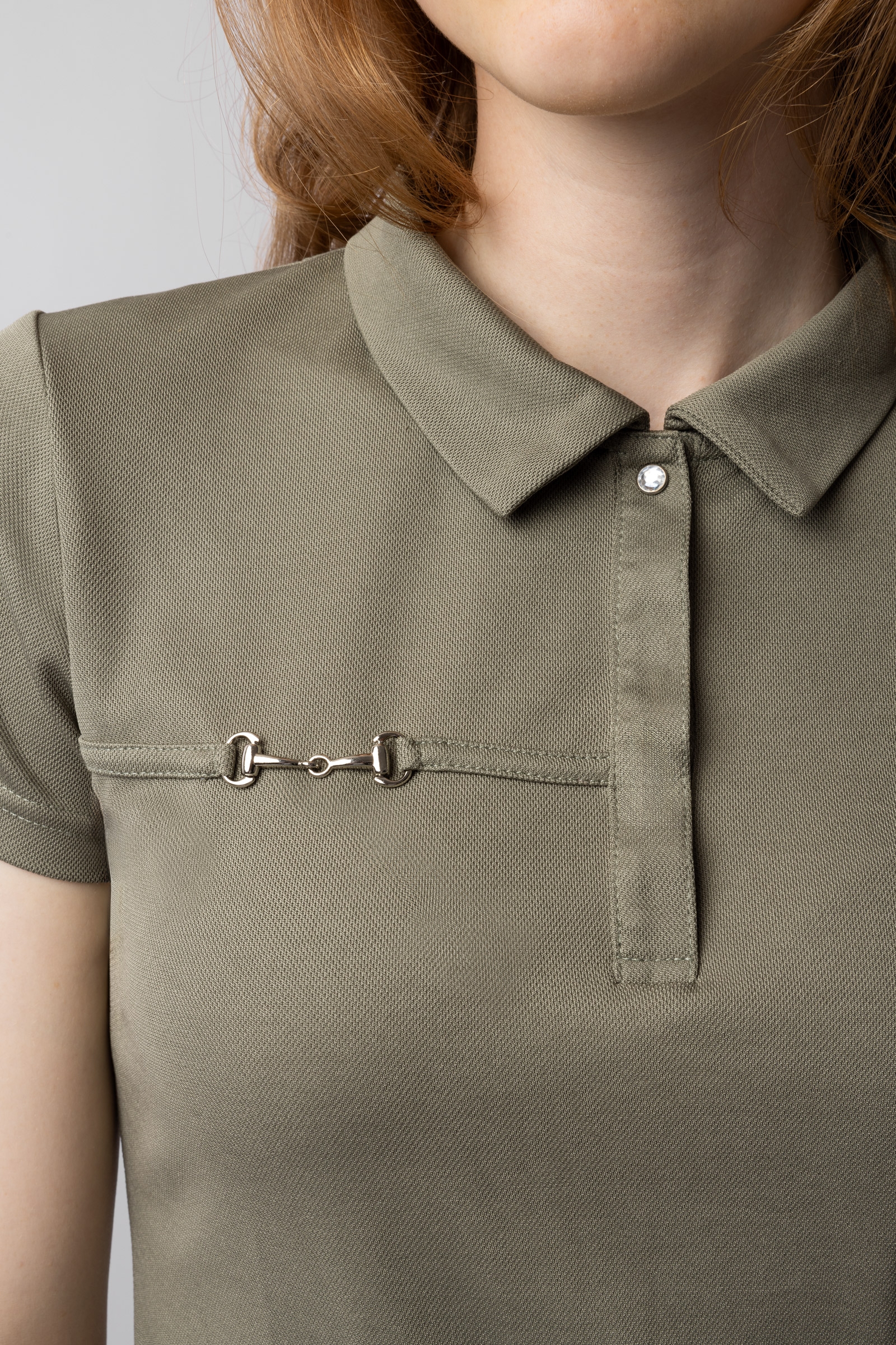 Camiseta Polo de Manga Corta Funcional para Mujer Horze Denise