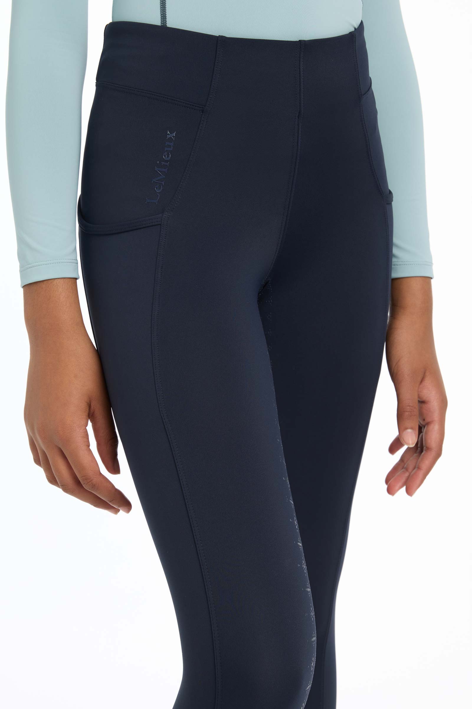 LeMieux Young Rider Orla leggings de equitaci&oacute;n pull on para ni&ntilde;os