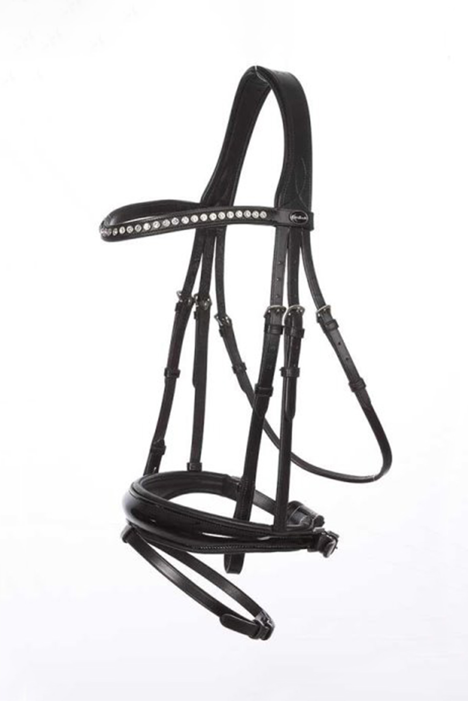 Black/Painted Kavalkade Charlotte Dressage Bridle Crank Noseband