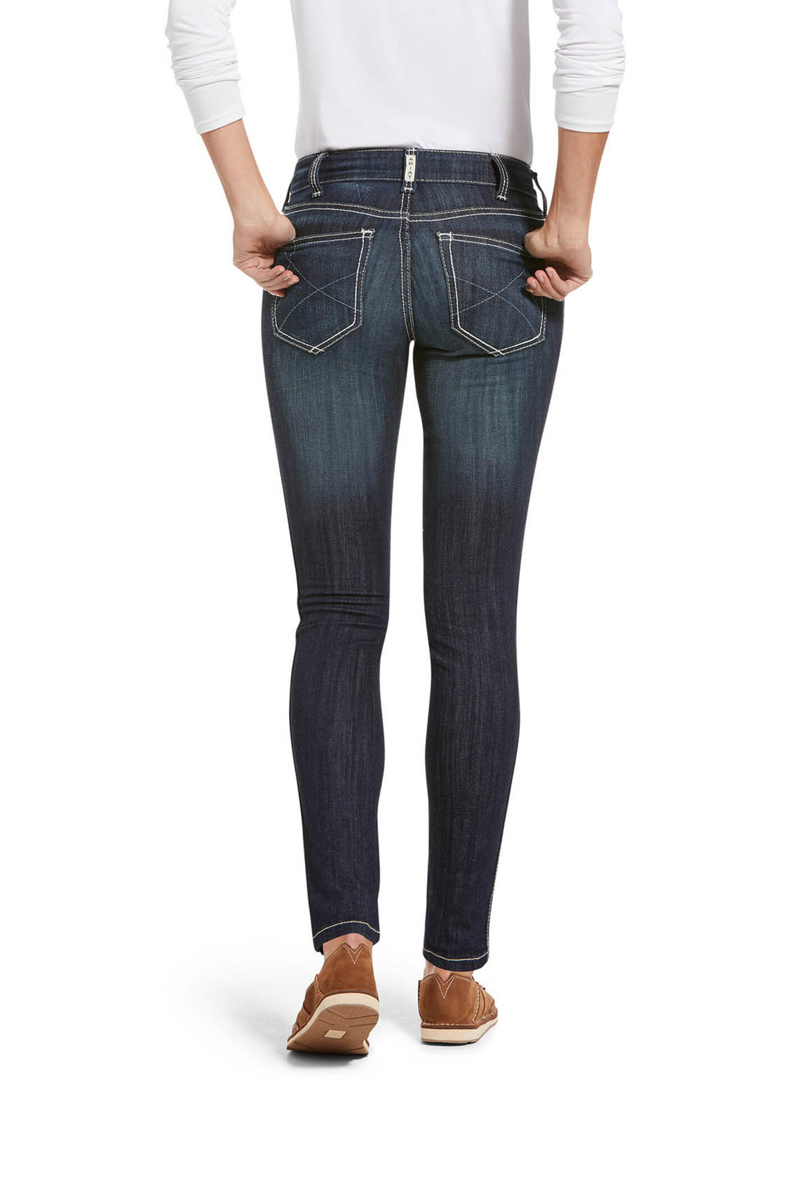 Ariat Ella R.E.A.L. Outseam vaqueros skinny para mujer con cintura de altura media