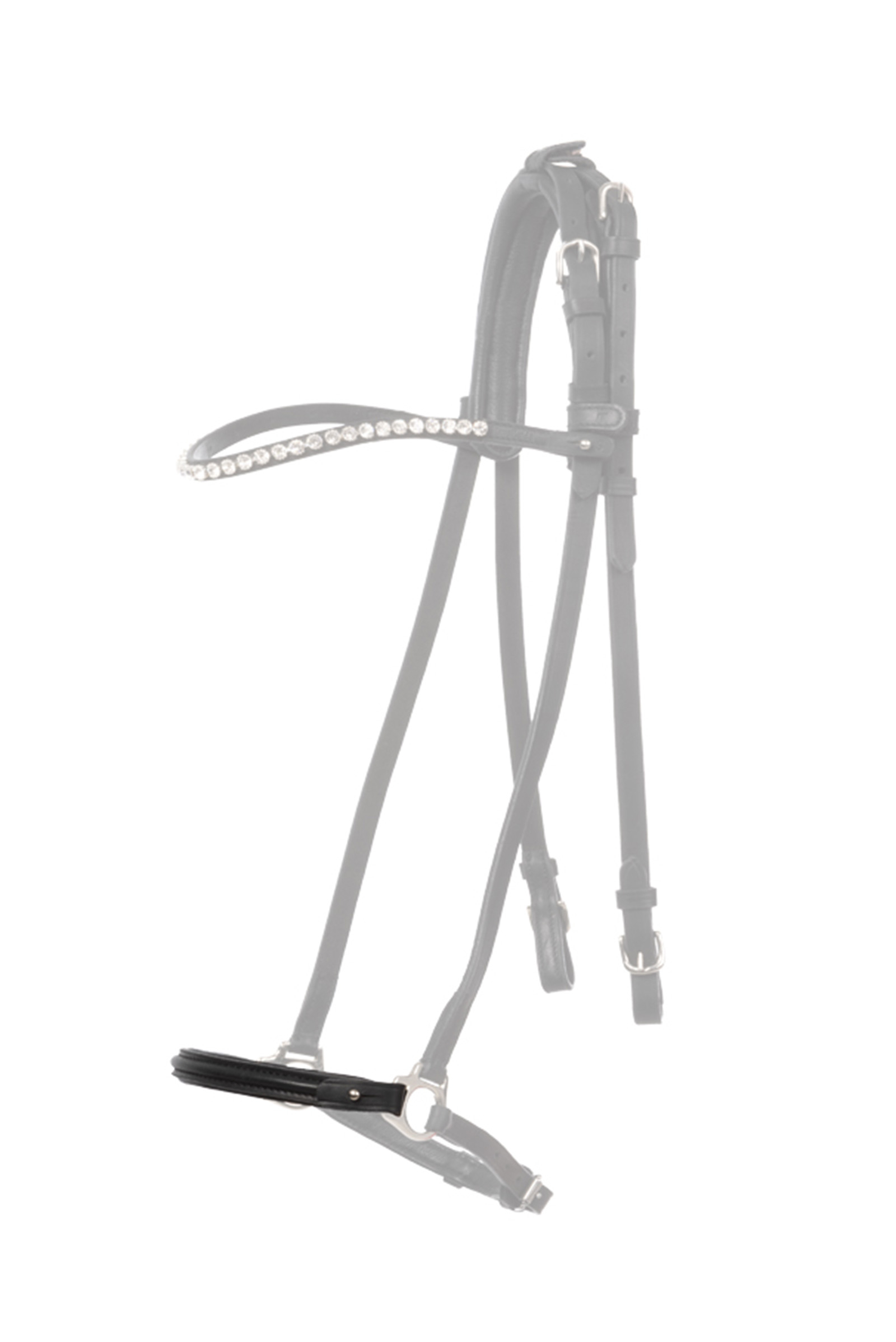 Muserola caída Kavalkade Svartur para brida islandesa Kjartan