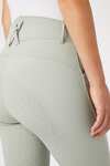 Horze Pantalones de Montar de Cintura Micro Alta Bolsillo con Cristal y Asiento Completo para Mujer