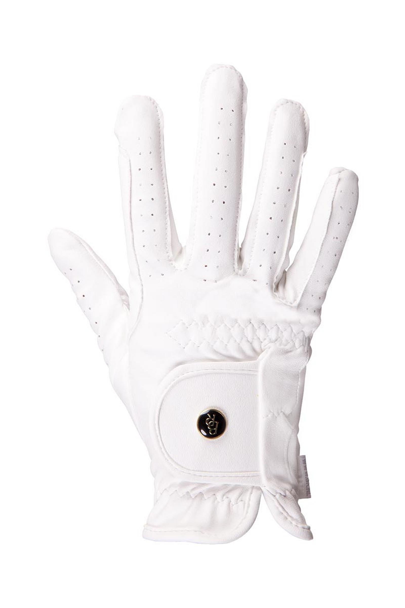 White BR Pro guantes de equitaci&oacute;n para todo clima