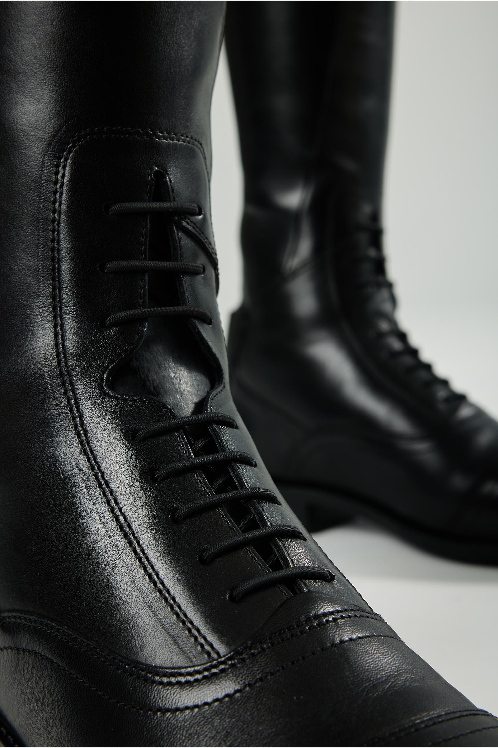 LeMieux botas de equitación con cordones, caña de altura regular