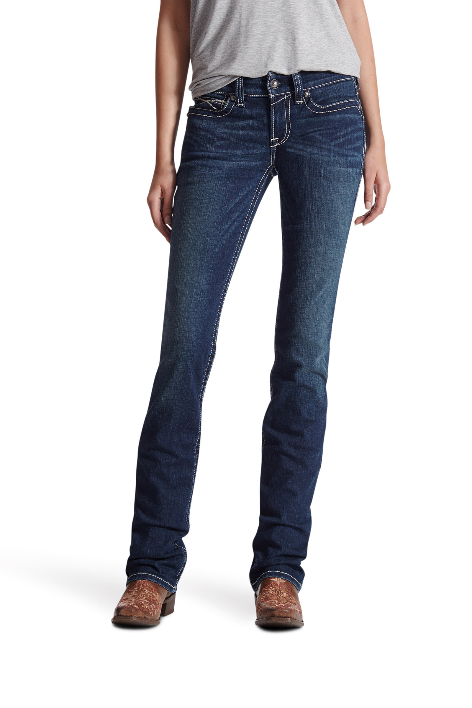 Ocean Ariat REAL Stretch Icon Straight Jean para Mujer