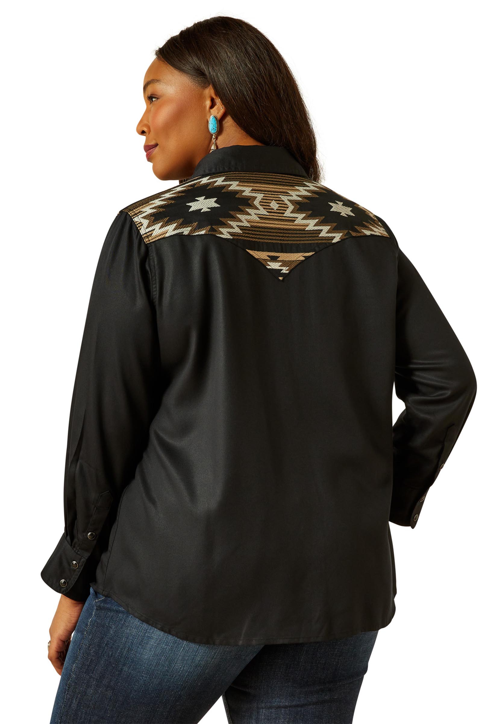 Ariat Dawn camisa western para mujer con broches a presión y mangas largas