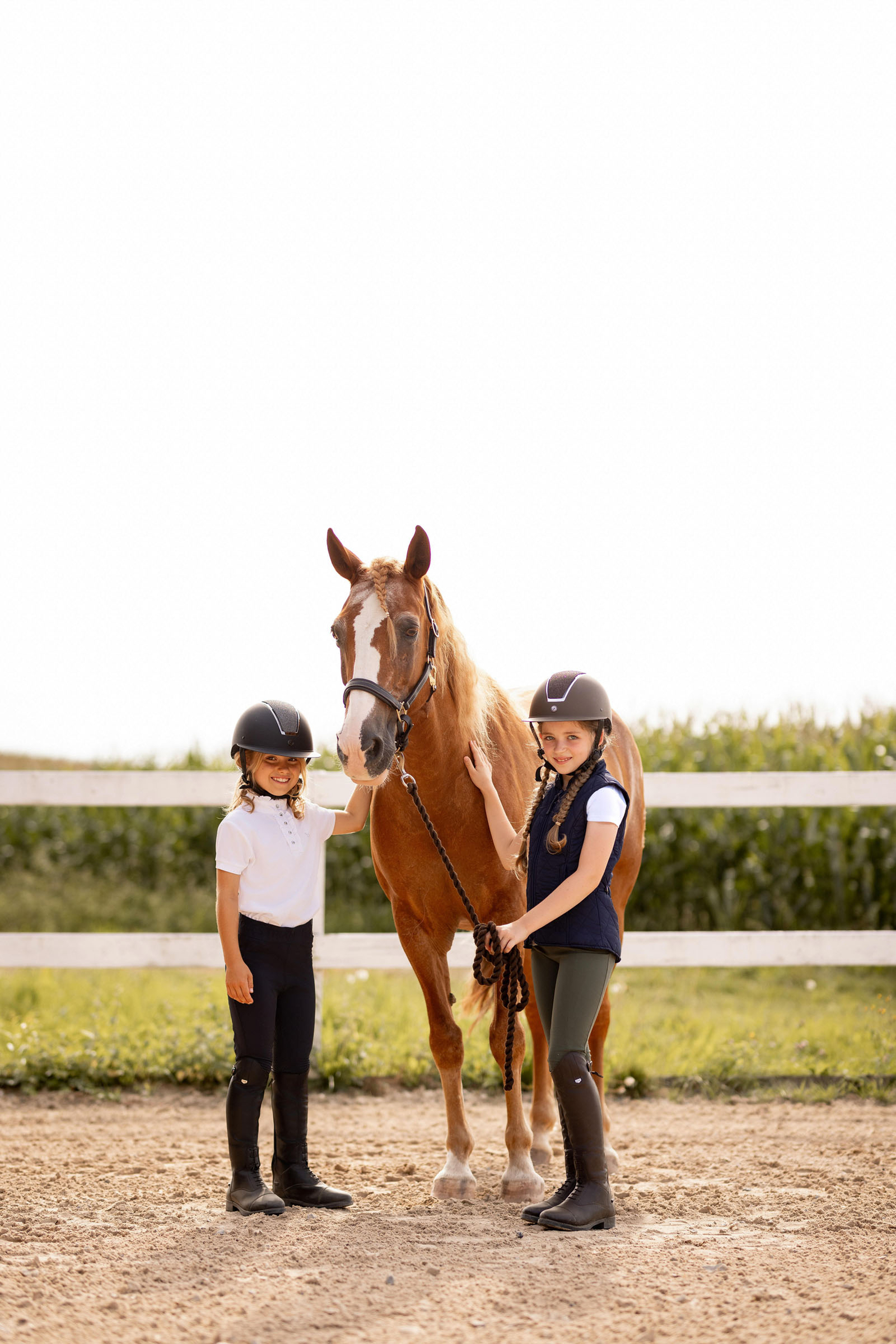 Camisa de Manga Corta con Volantes deConcurso para Ni&ntilde;os Horze Christel