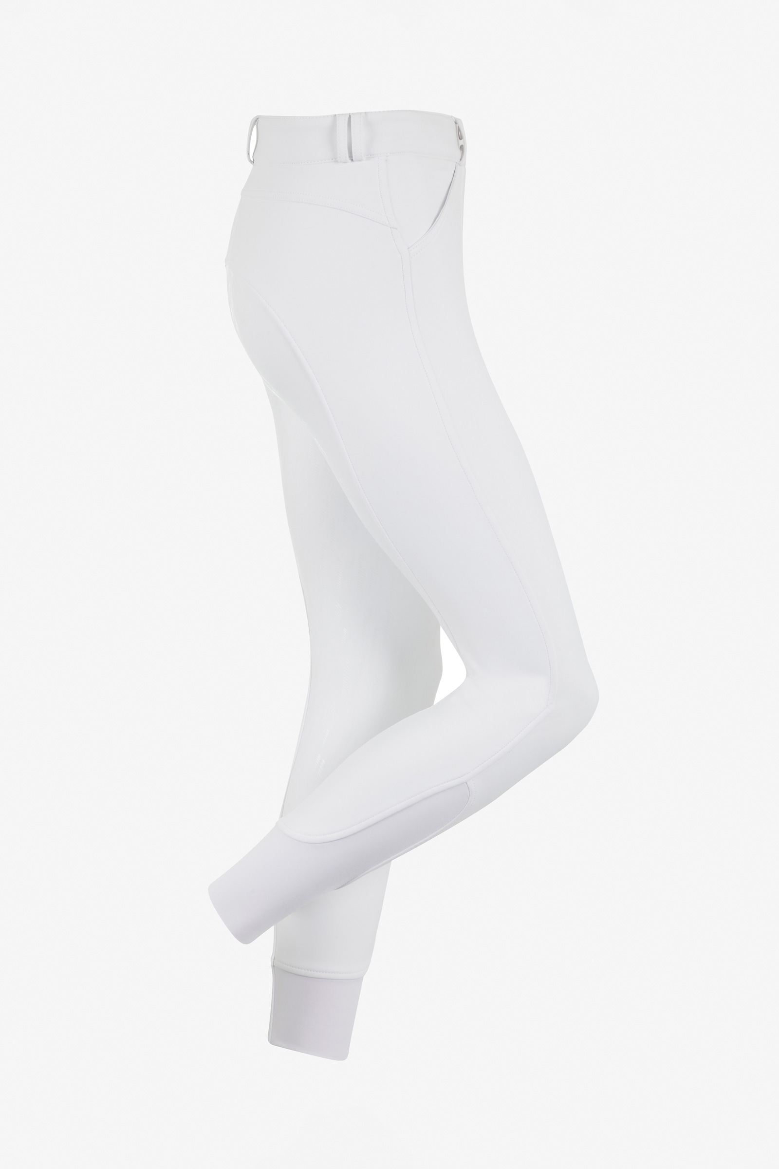 White LeMieux Drytex Pantalones de montar impermeables con culera de silicona para mujer