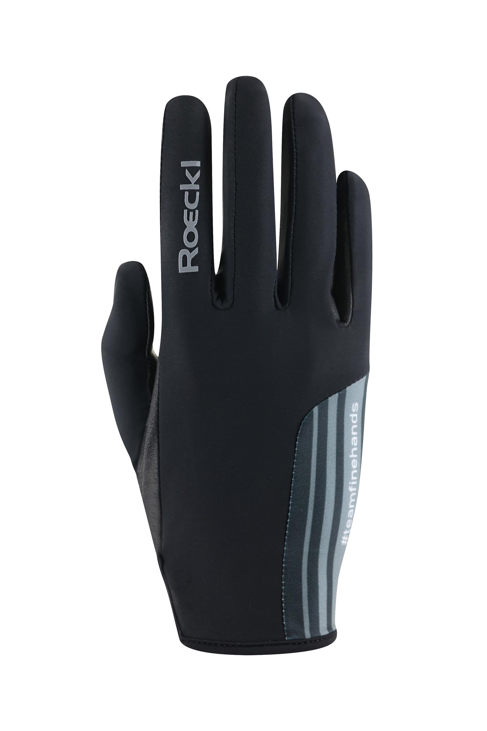 Black Roeckl Messara Guantes de equitaci&oacute;n