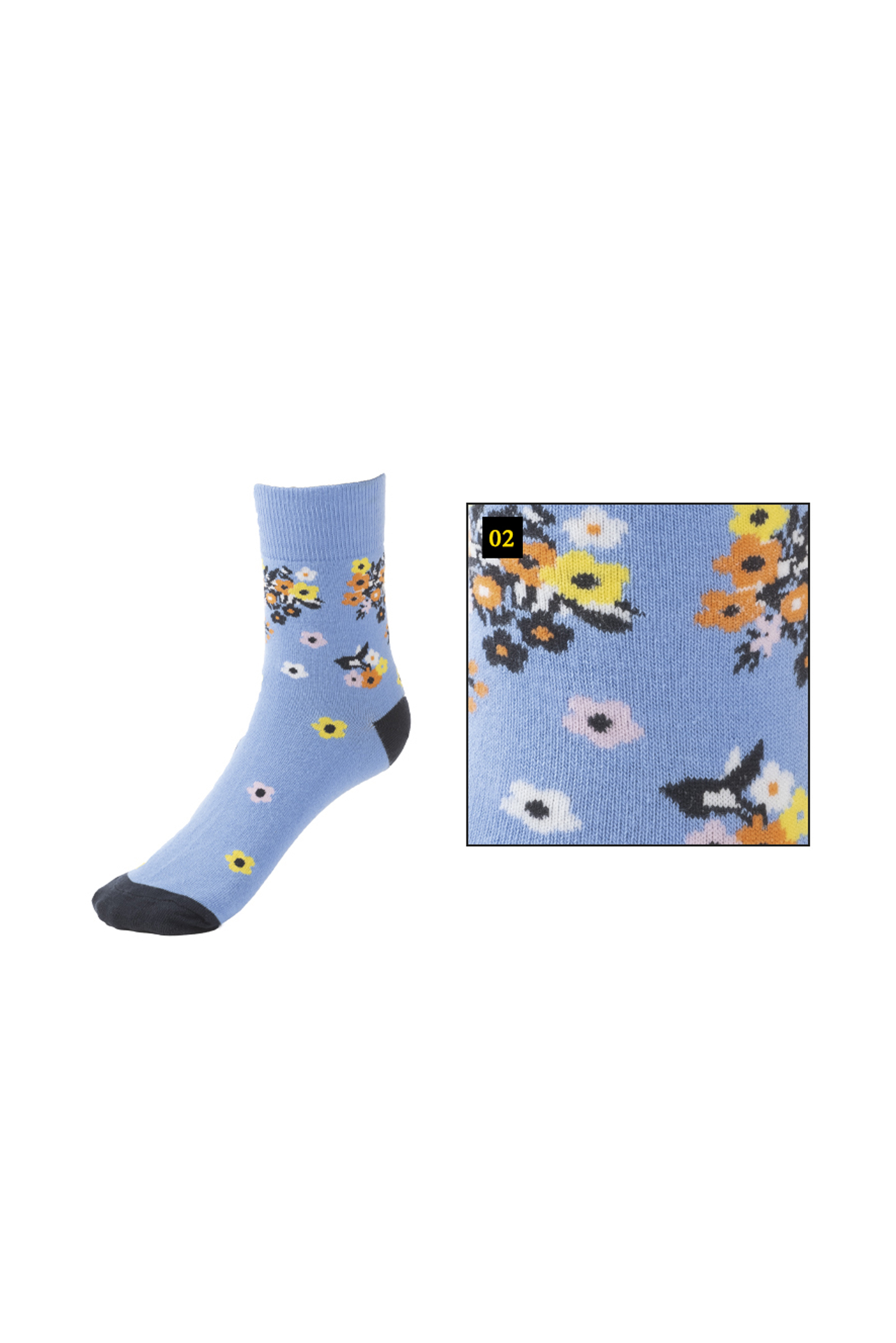 Lightblue/Multicolor Kavalkade KavalSocks Summer Calcetines Cortos