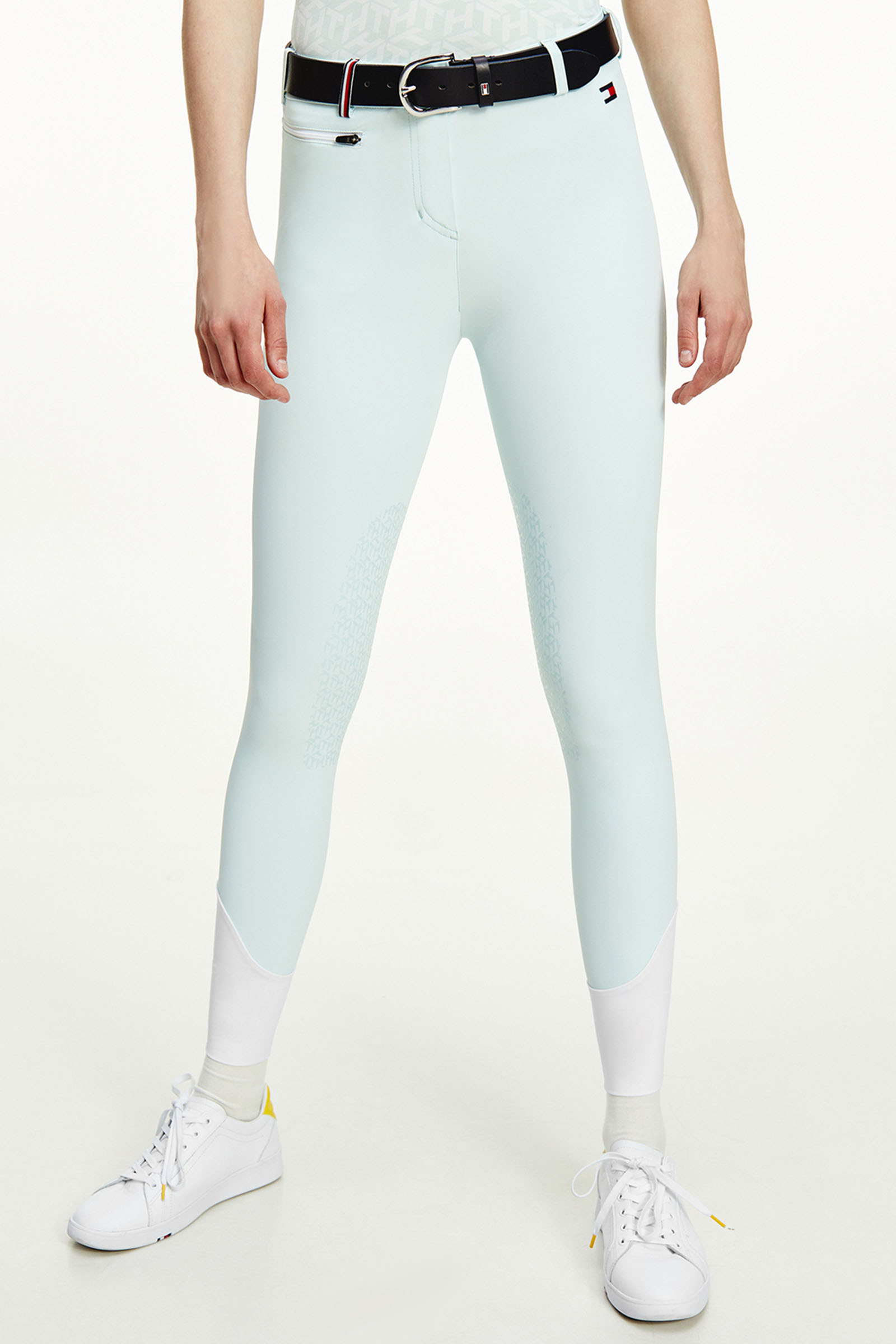 Tommy Hilfiger Equestrian Style - Pantalones de mujer con parche en la rodilla