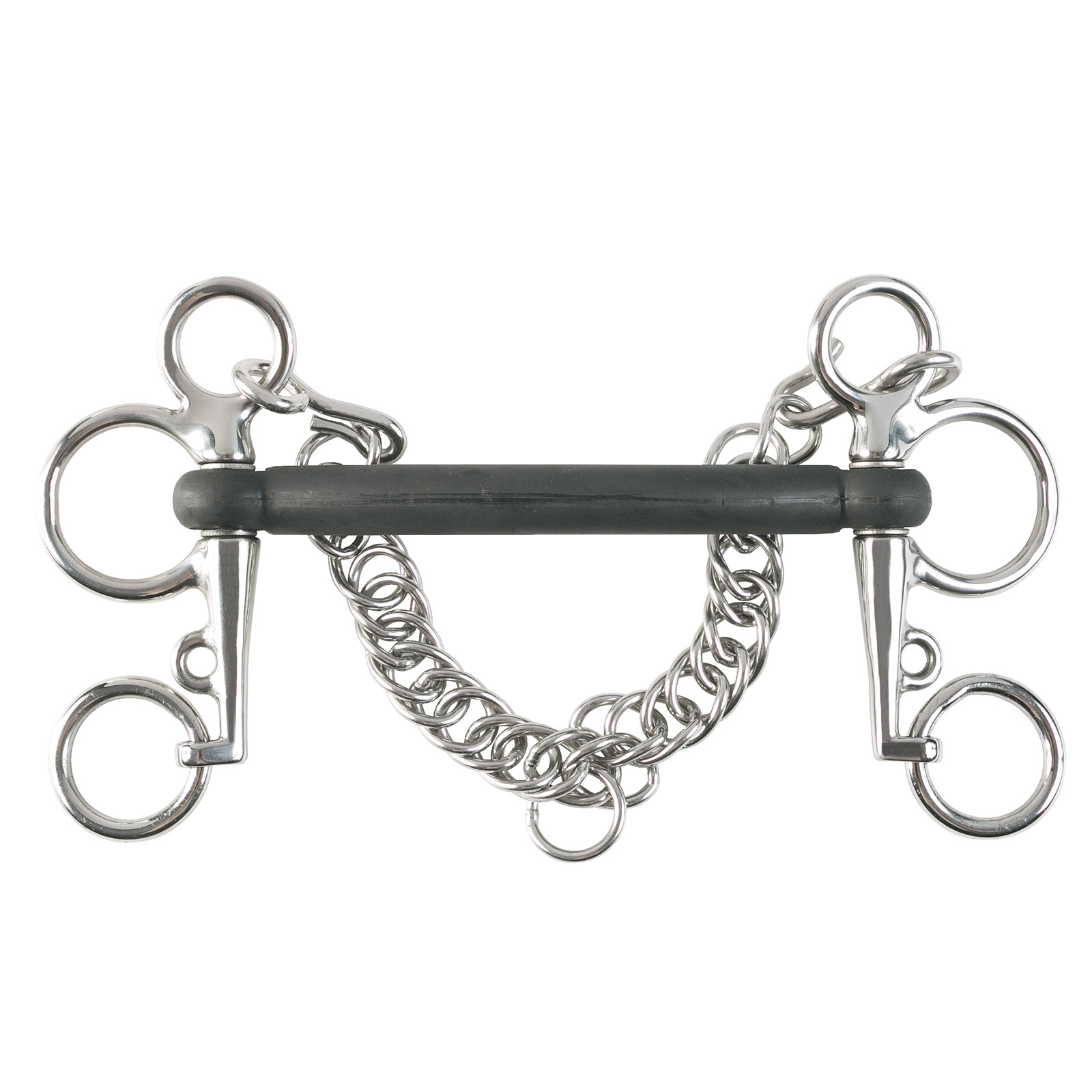 Bocado Pelham Recto de Goma Horze