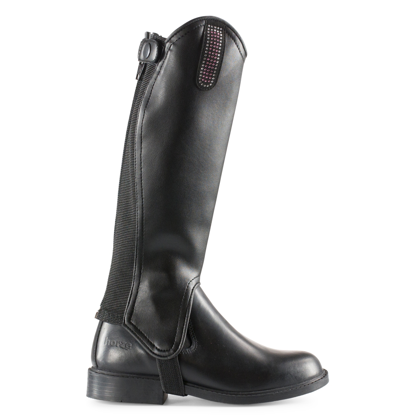 Polainas de Cuero PU con Lazo de Brillopara Ni&ntilde;os Horze