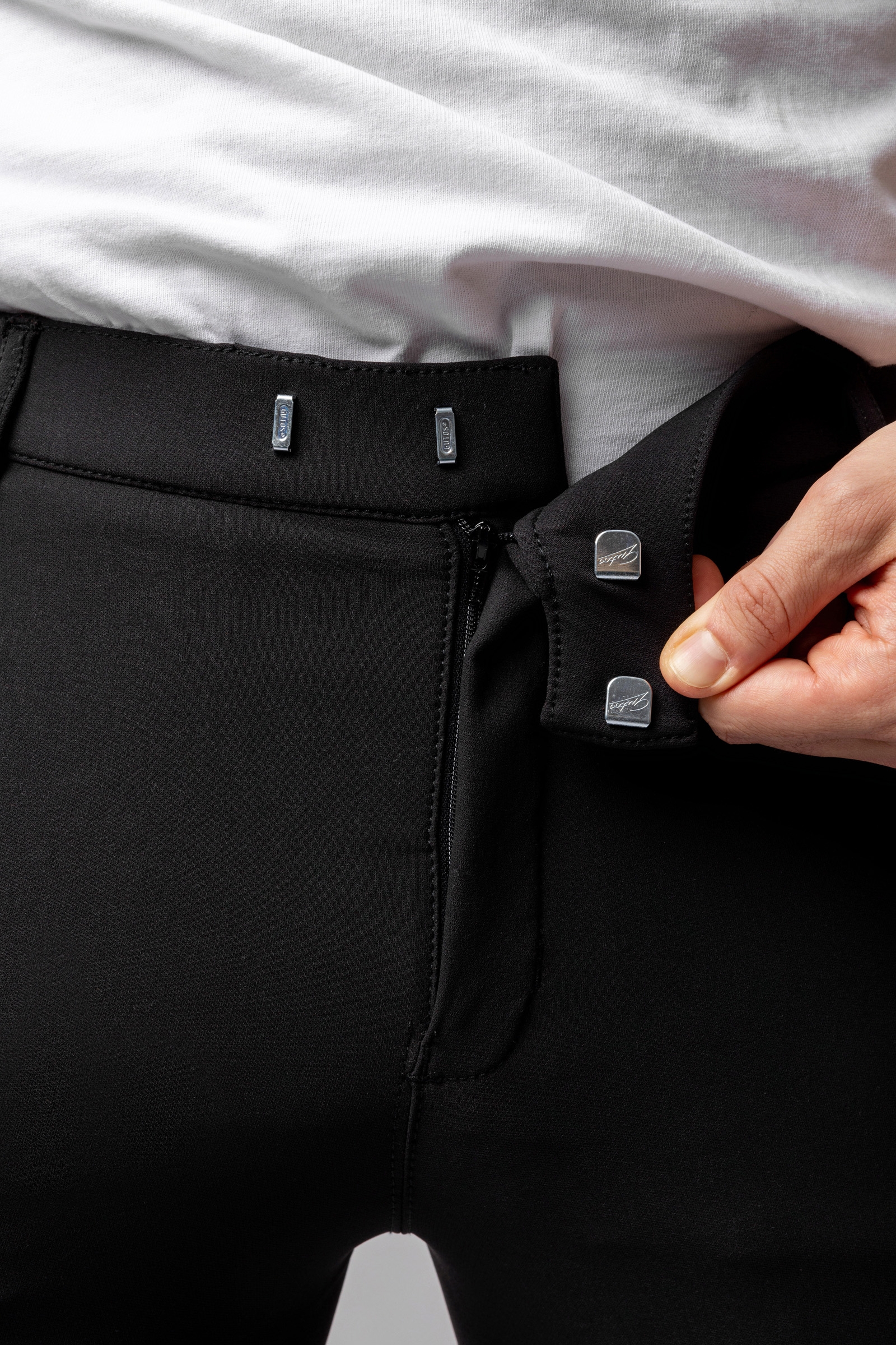 Horze Grand Prix pantalones de equitaci&oacute;n para hombre con refuerzo de rodilla de silicona