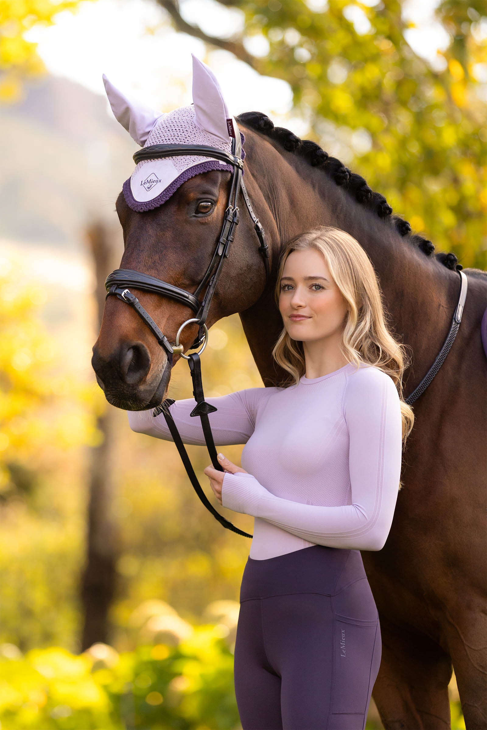 LeMieux Britney camiseta sin costuras de manga larga con protecci&oacute;n UV para mujer