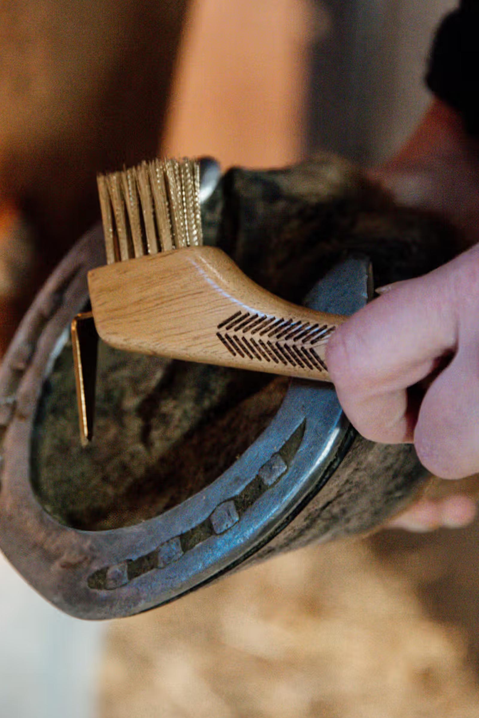 Grooming Deluxe limpiacascos con cepillo met&aacute;lico  