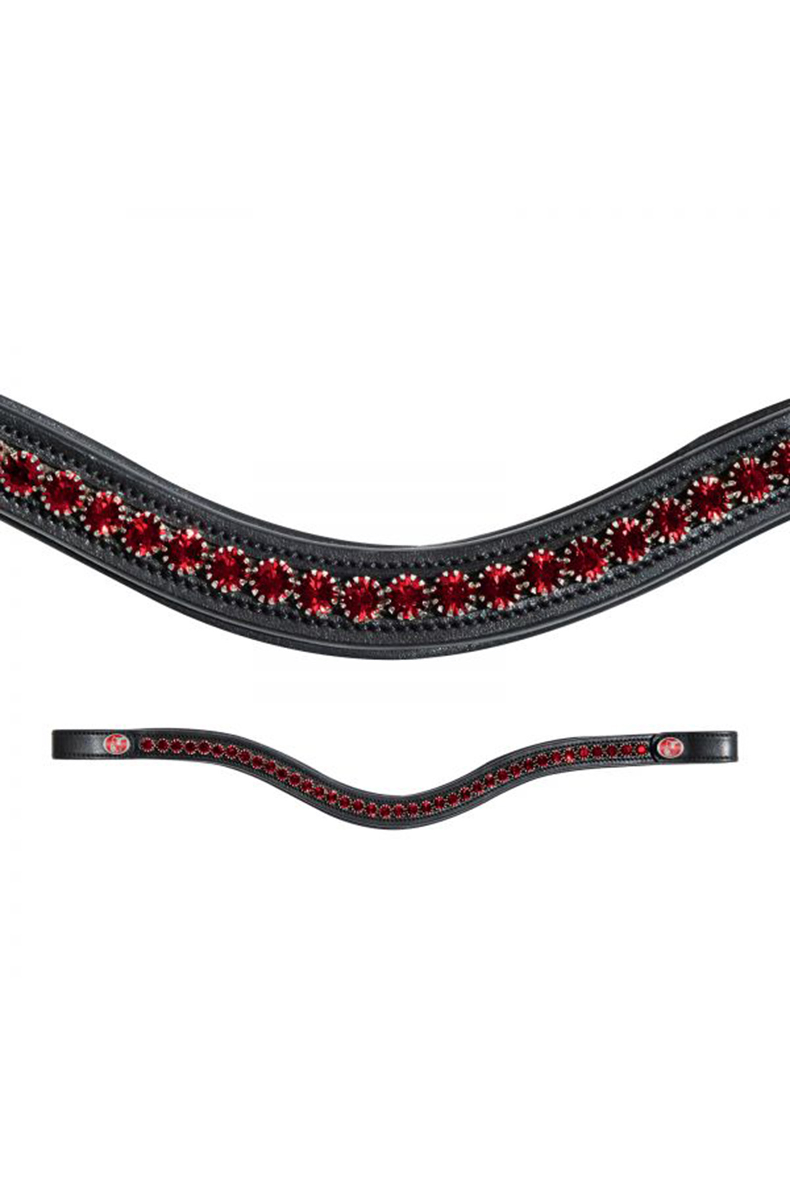 Black/Red Frontalera de cristal FlexiLoop® de Kieffer