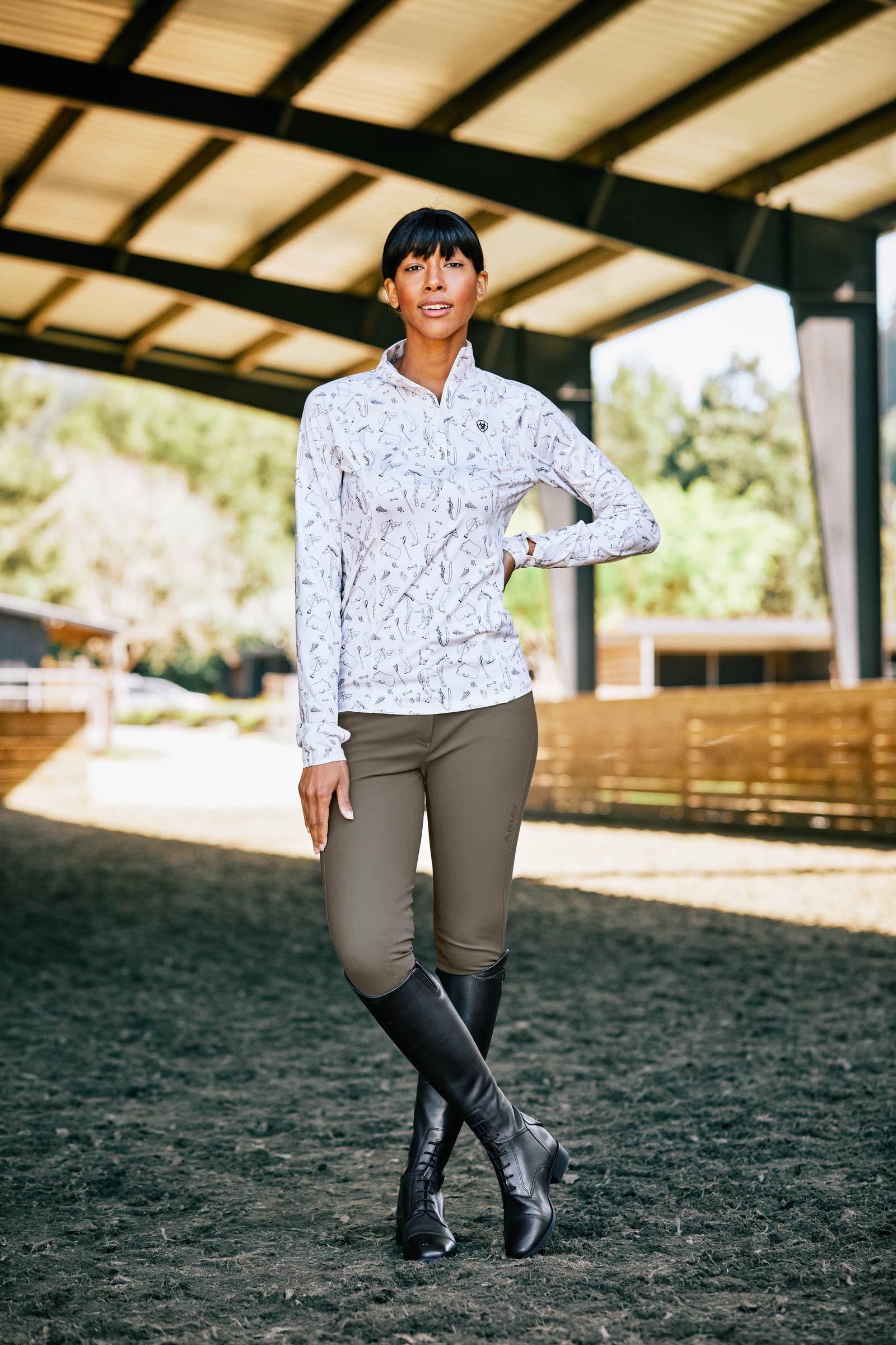 Ariat Palisade Cocoa Botas Altas de Equitaci&oacute;n para Mujer 