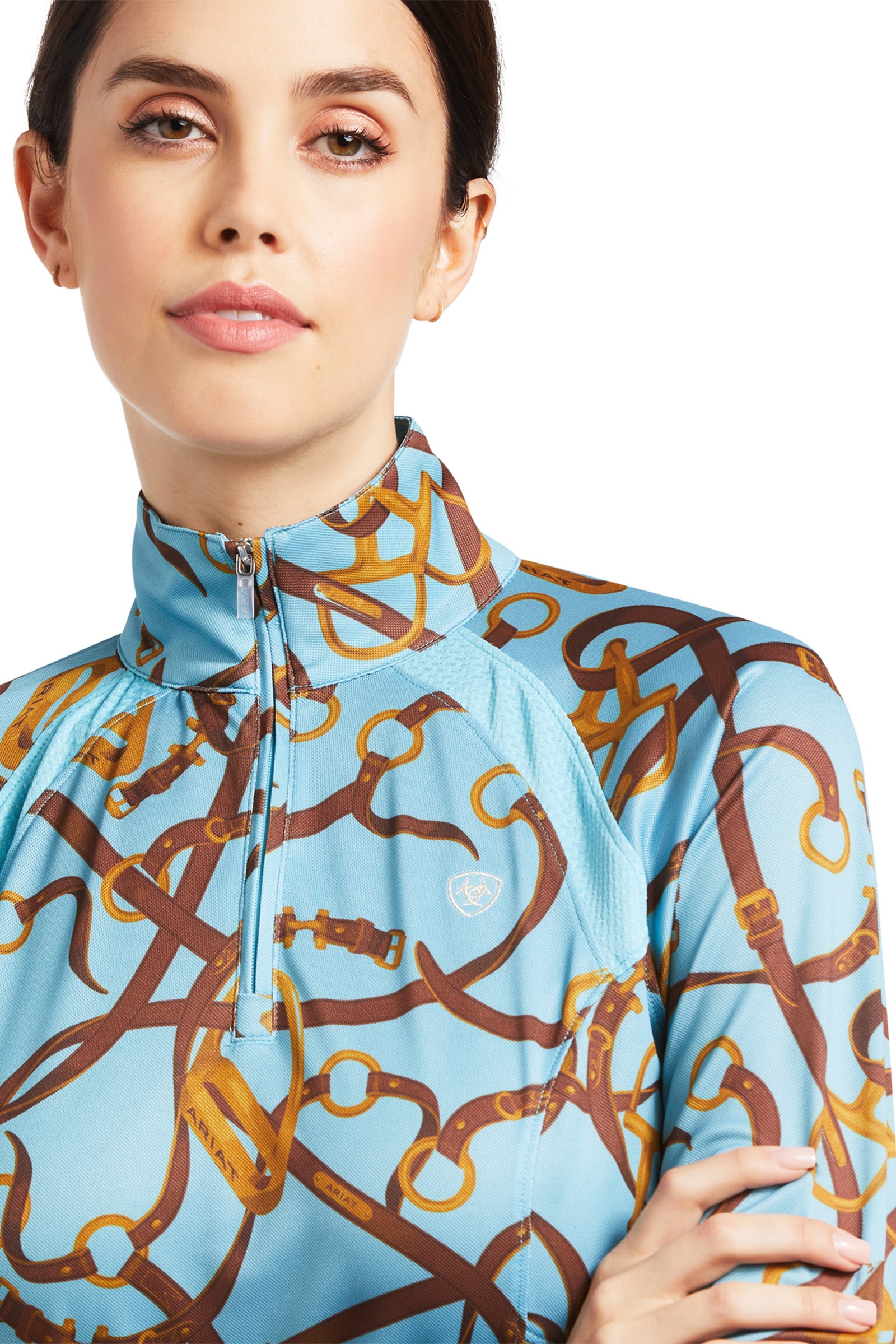 Camisa Capa Base 1/4 Cremallera para Mujer Ariat Sunstopper 2.0