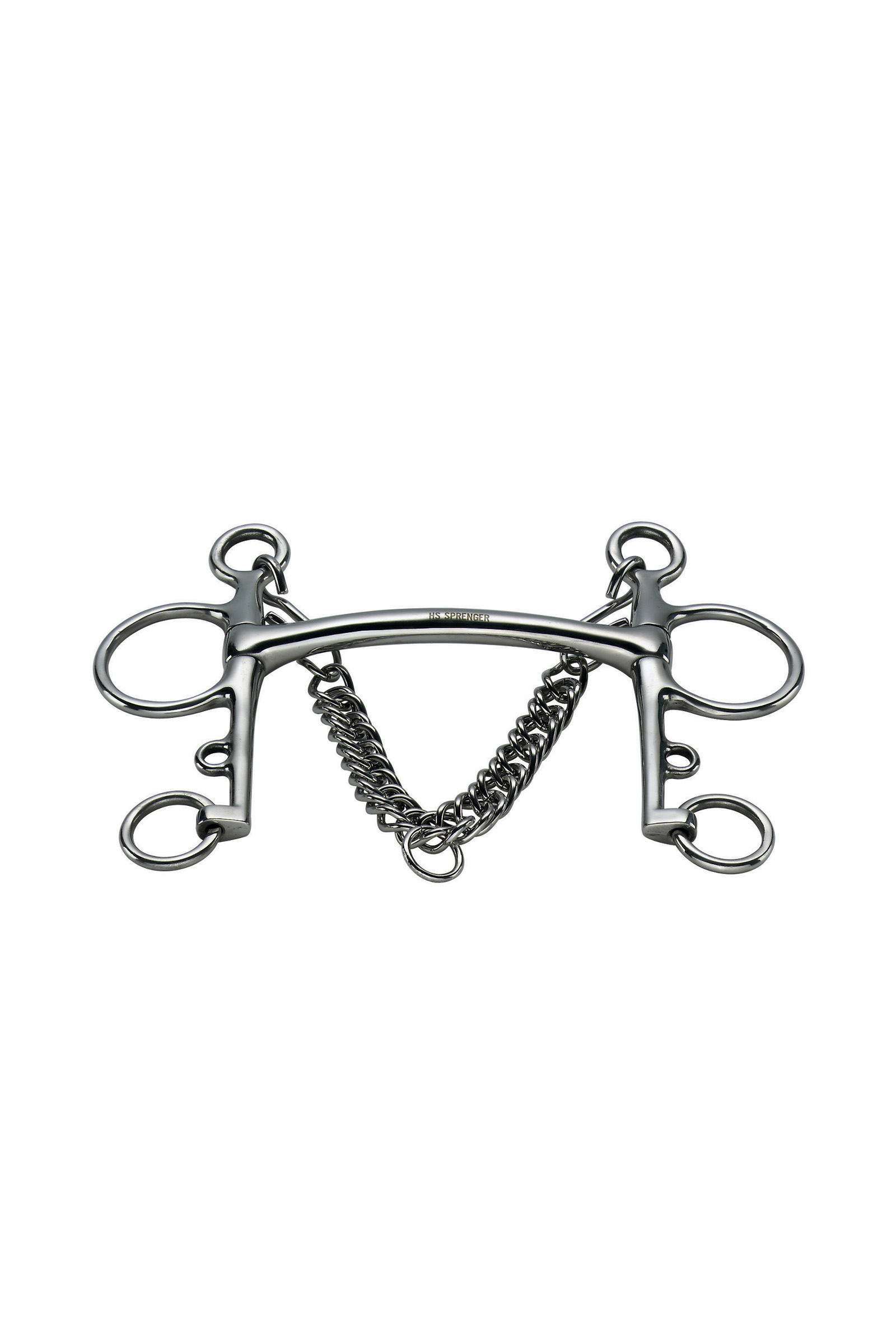 Pelham Sprenger Embocadura Mullen, curvado Acero inoxidable