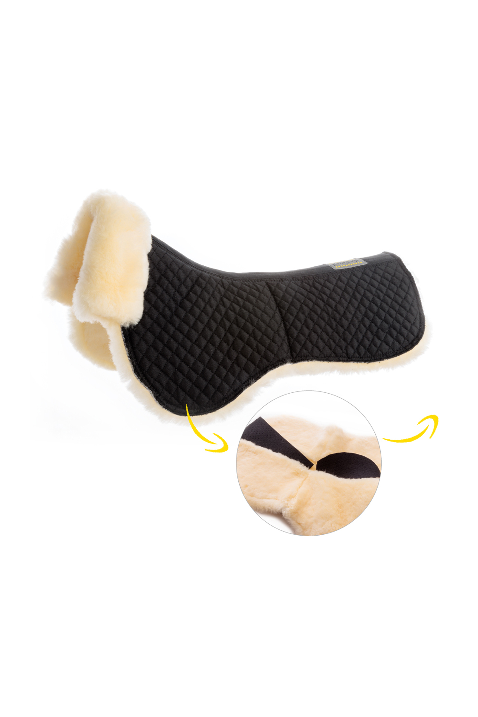 Kavalkade Almohadilla de Lana de Oveja con Bolsillos Interiores