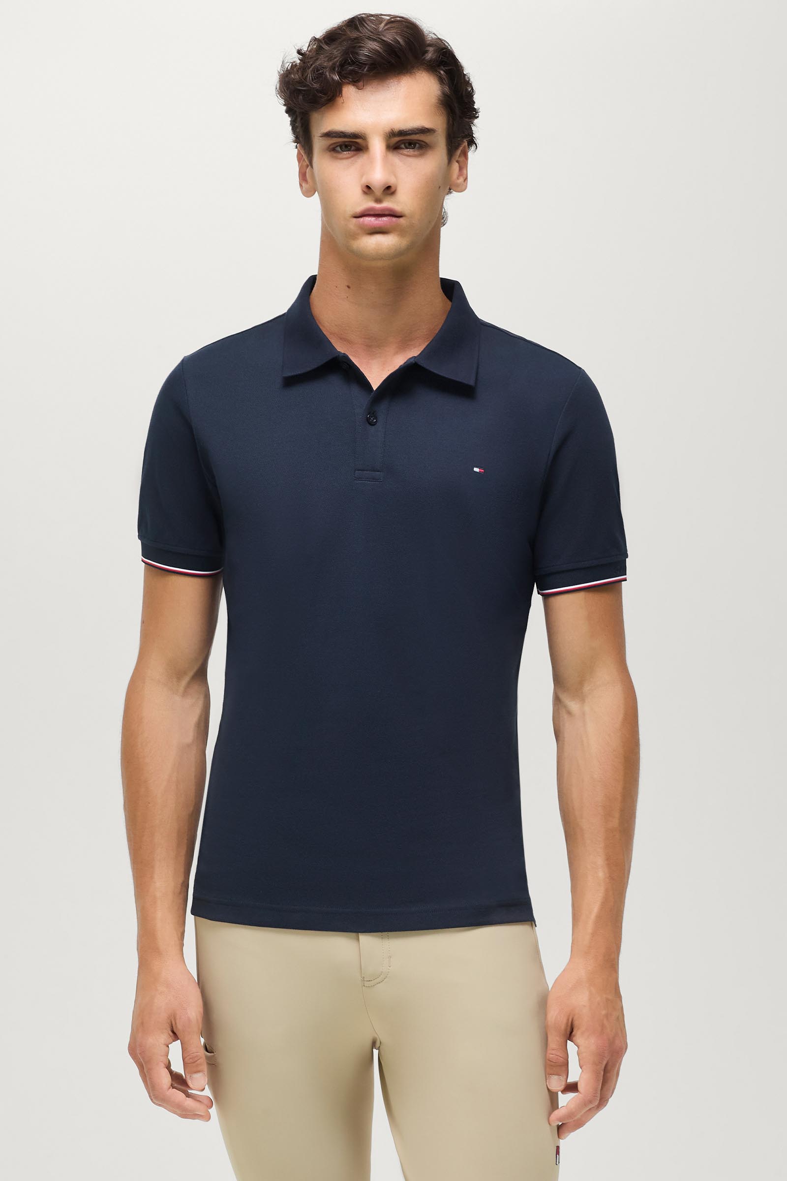 Tommy Hilfiger Equestrian Davis polo piqu&eacute; para hombre